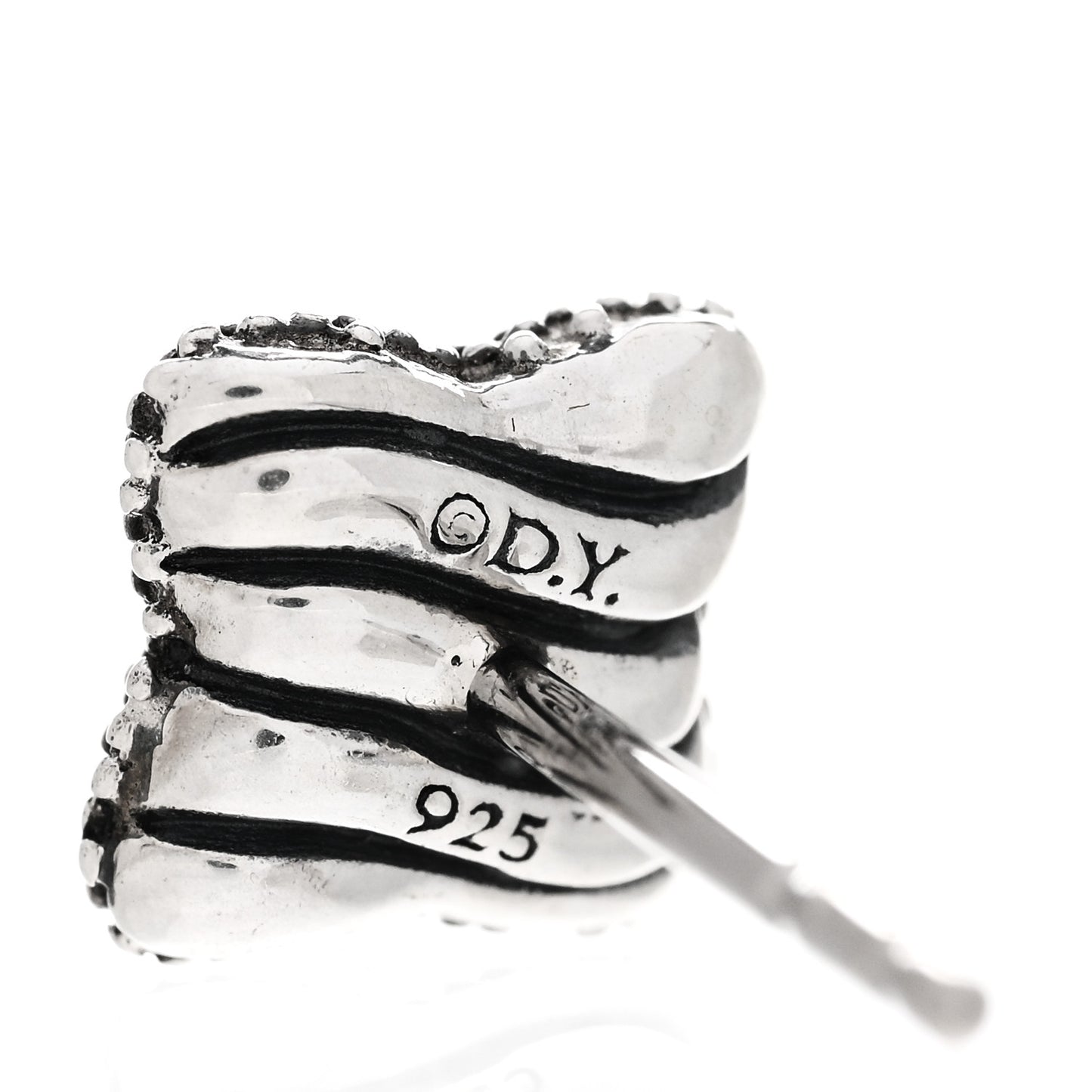 Sterling Silver Diamond Midnight Melange Quatrefoil Earrings