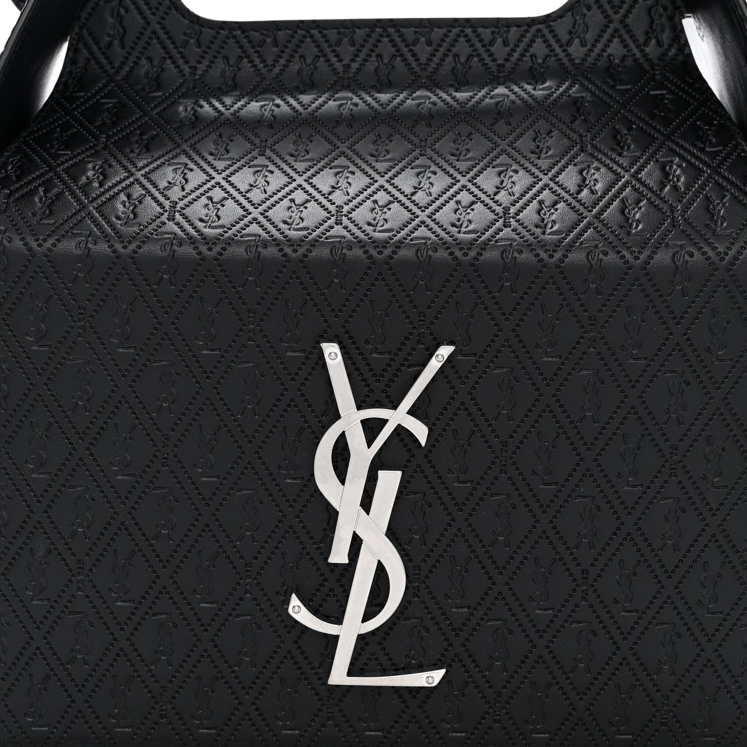 Saint Laurent Calfskin Monogram Take Away Box Black 8 of 10