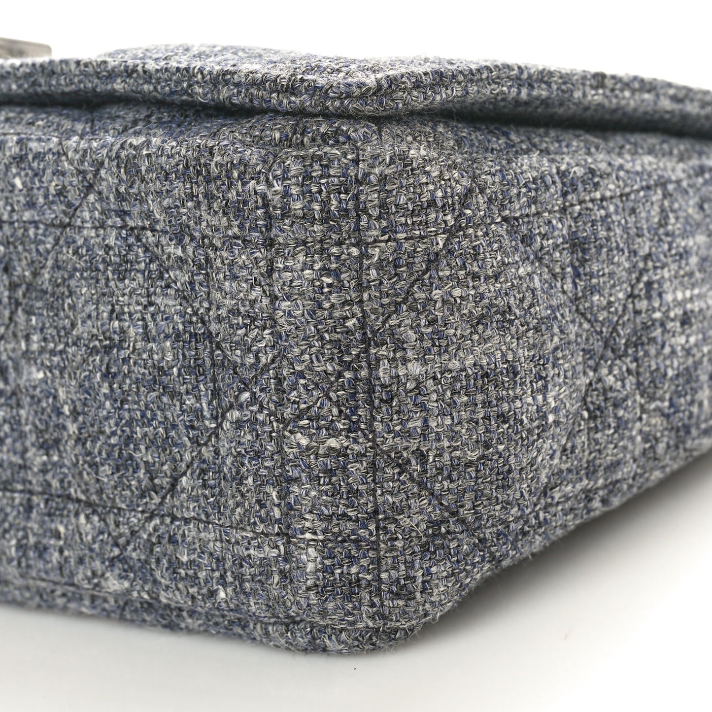 Tweed Macrocannage Medium Caro Bag Black