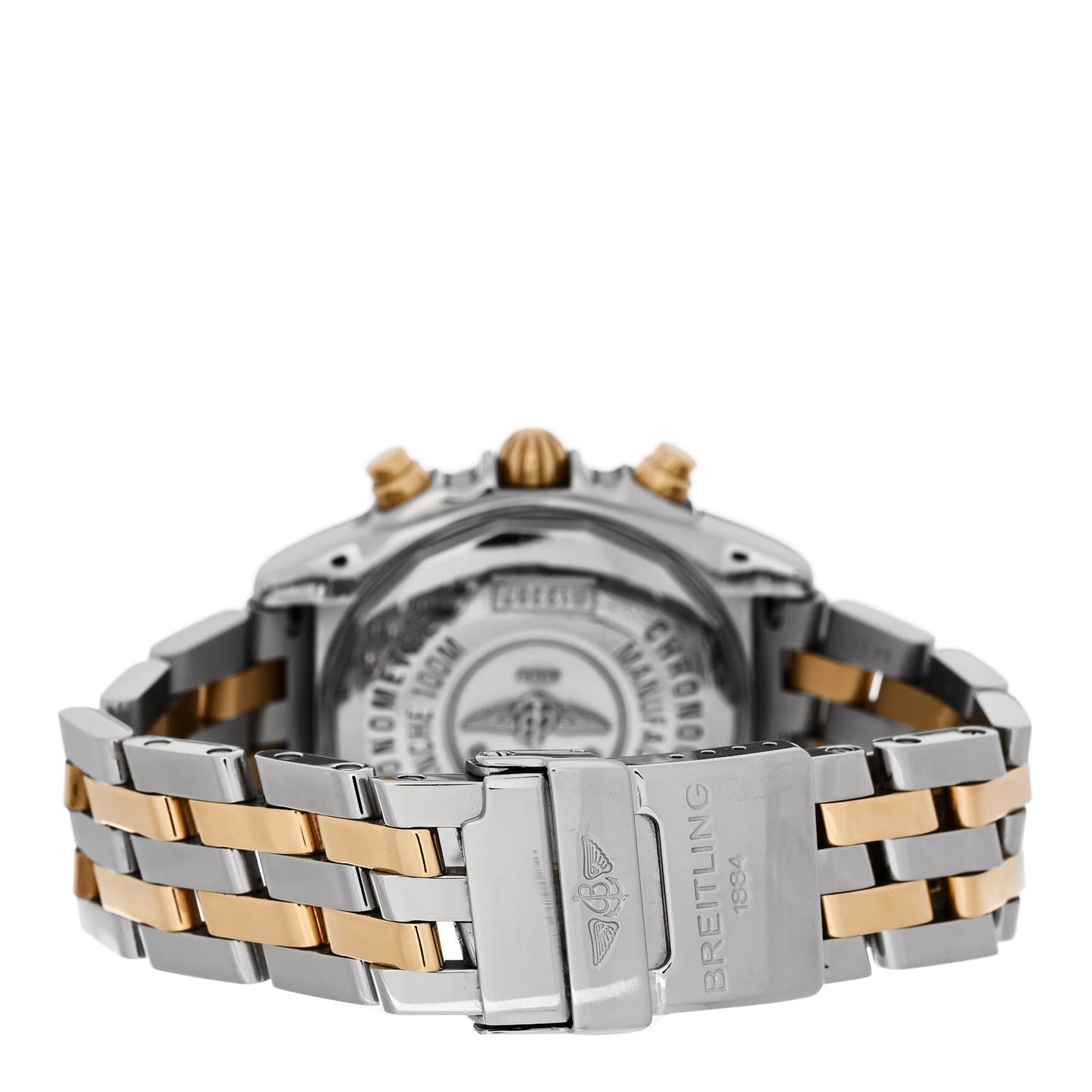 Stainless Steel 18K Yellow Gold Diamond 39mm Cockpit Chronograph Automatic Watch B13357