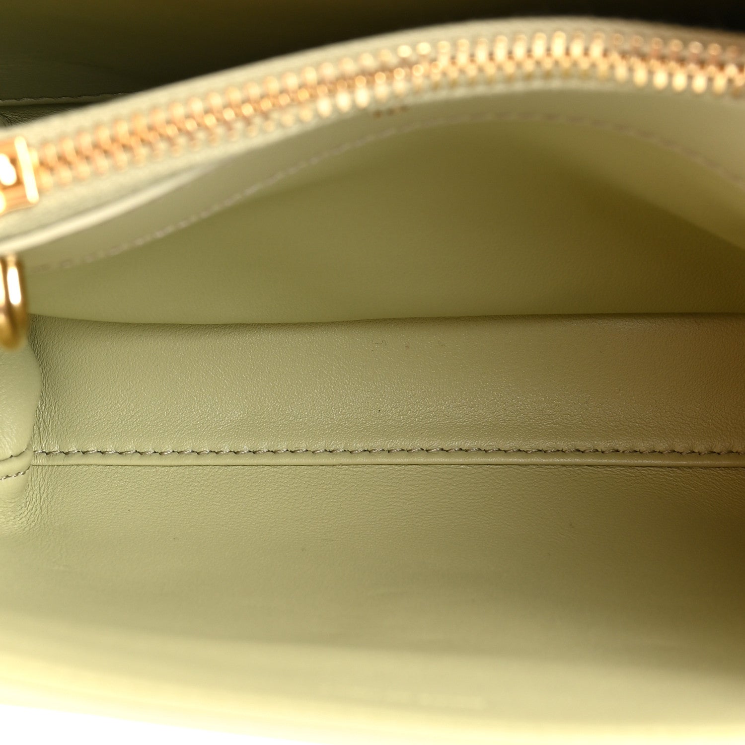 Celine Satinated Calfskin Mini 16 Top Handle Bag Almond Green 6 of 15
