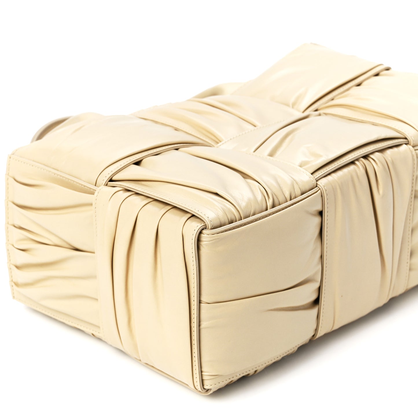 Foulard Intrecciato Pleated Medium Arco Tote Porridge