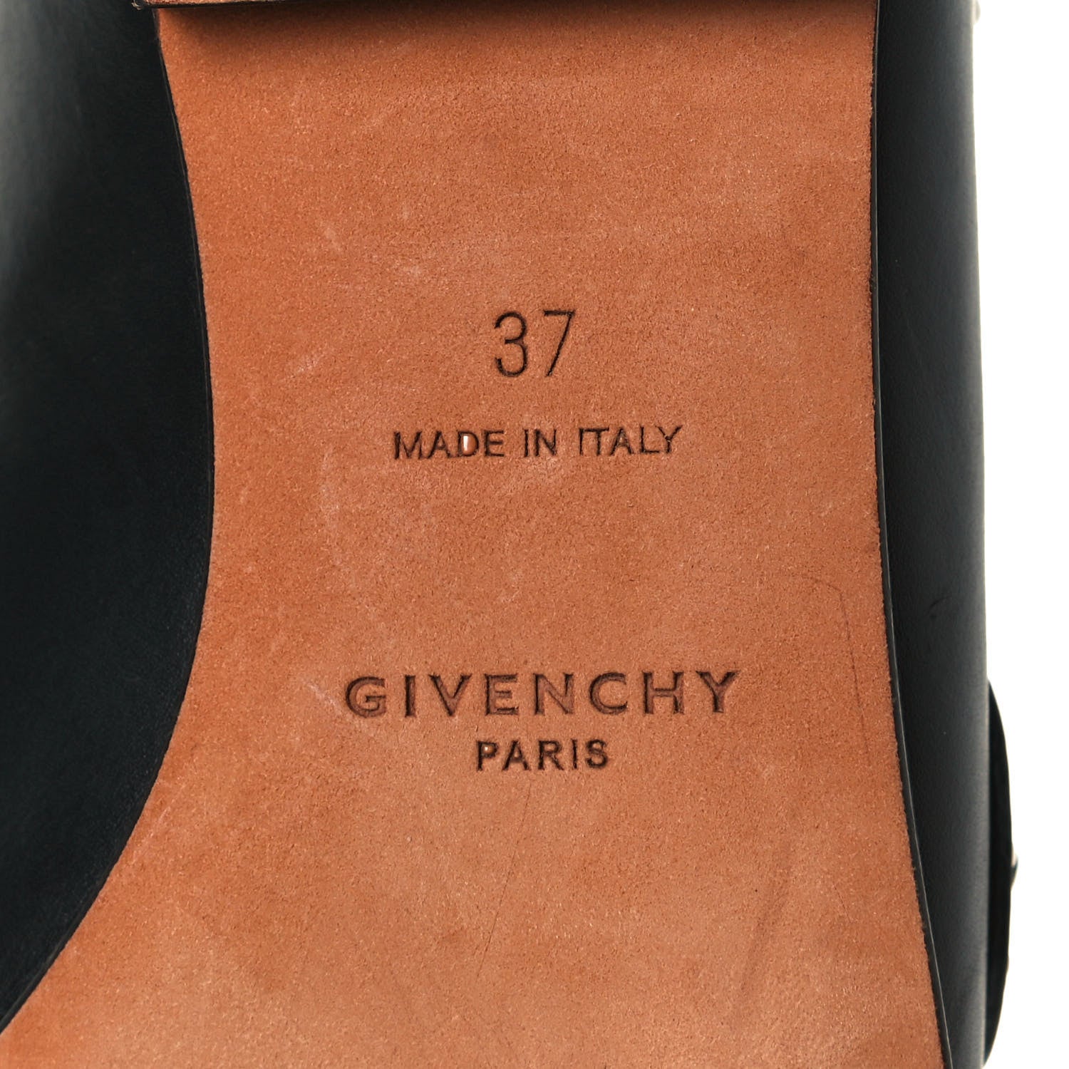 Givenchy Calfskin Studded Elegant Loafer 37 Black 10 of 11