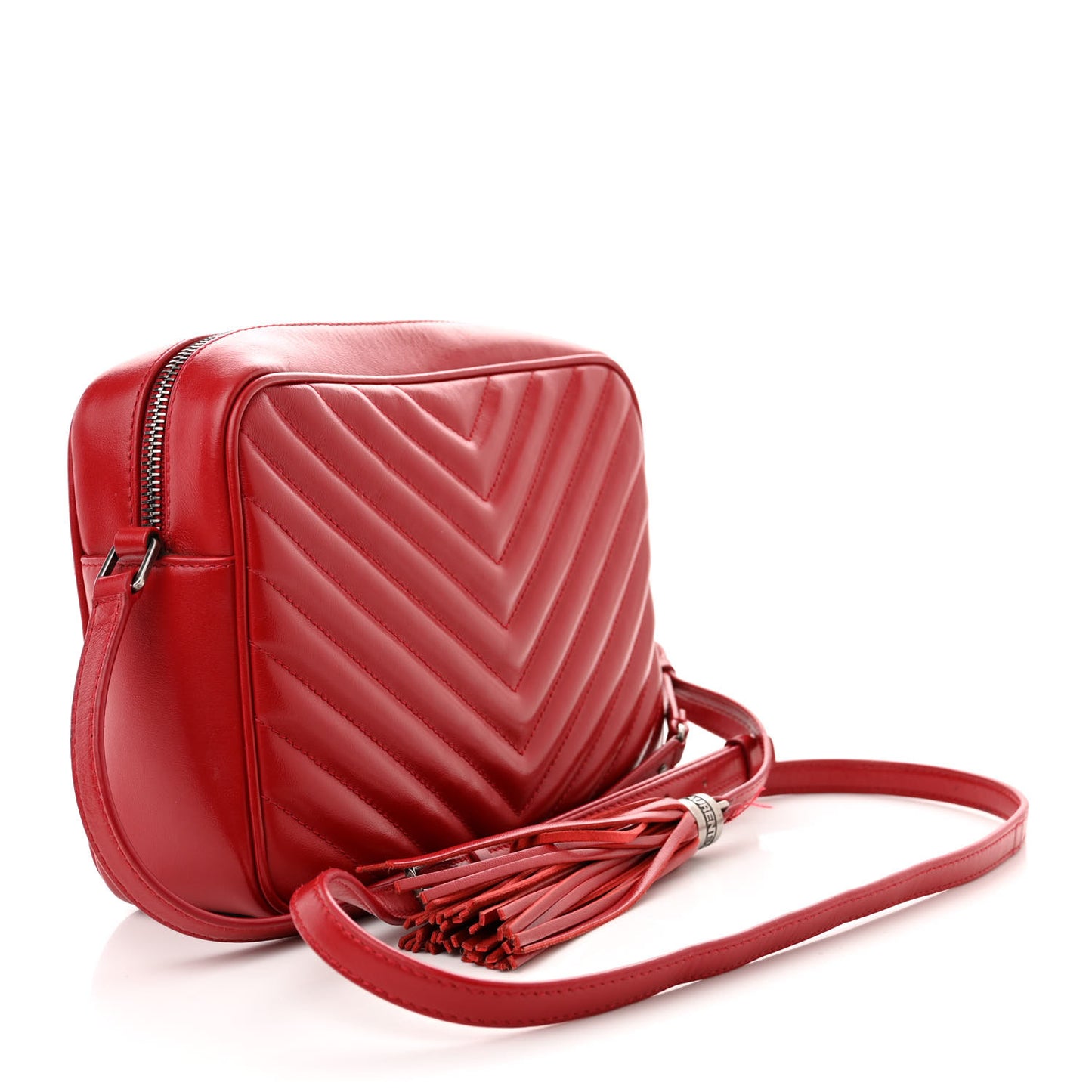 Calfskin Matelasse Monogram Lou Camera Bag Red