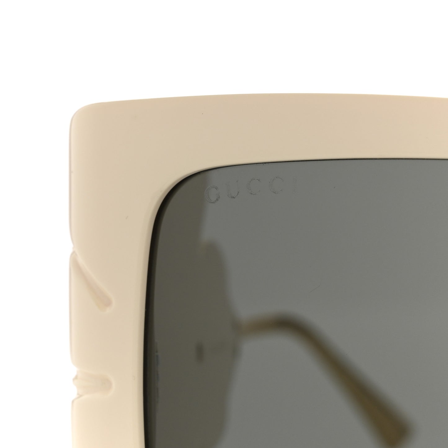 Acetate Square Frame Wing Sunglasses GG0535S Ivory