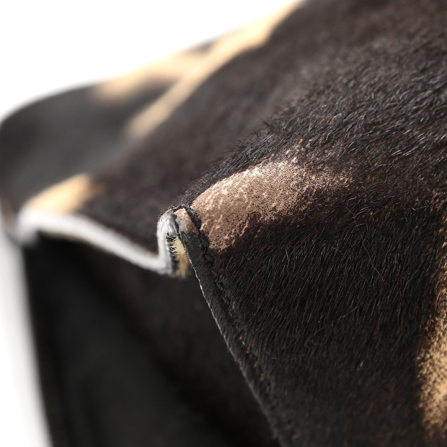 Calf Hair Tie Dye Small Alix Padlock Zip Hobo Bag