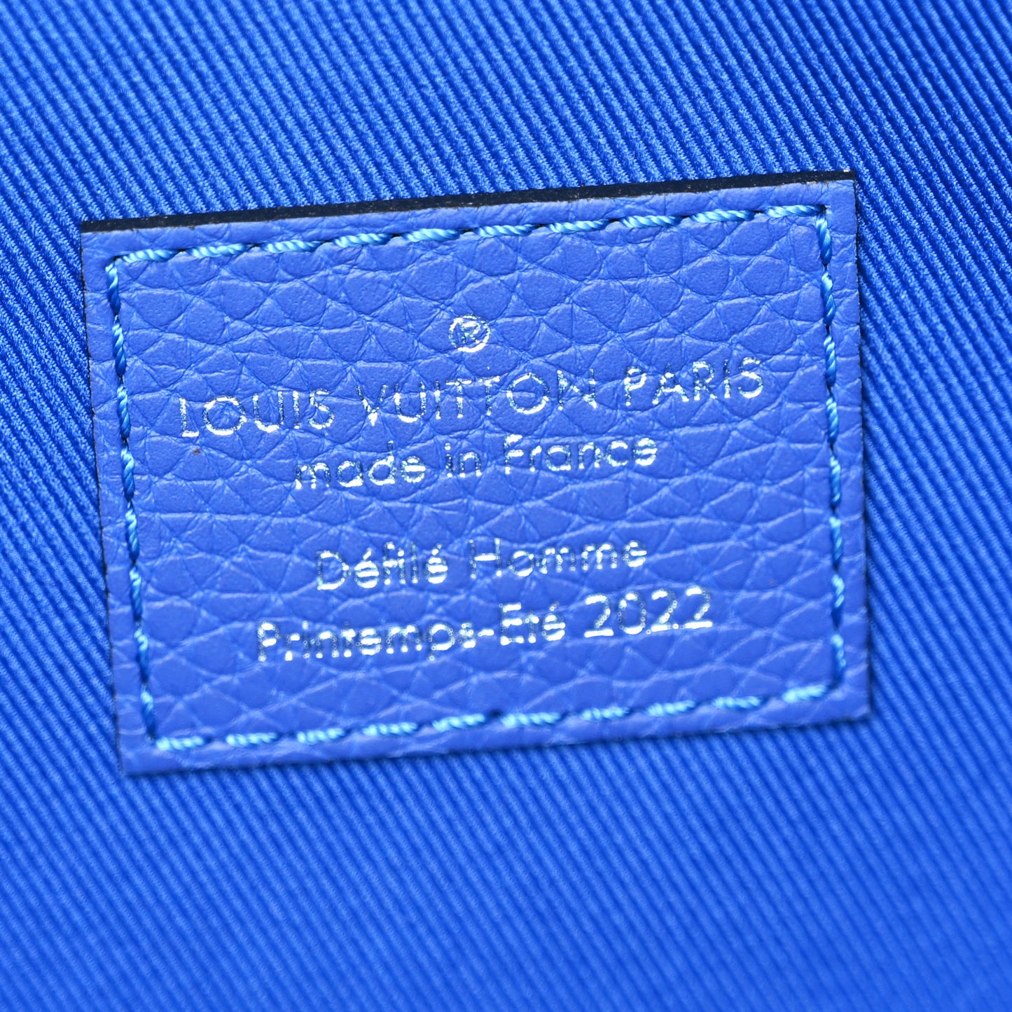 Taurillon Illusion Keepall Tote Bleu Vert