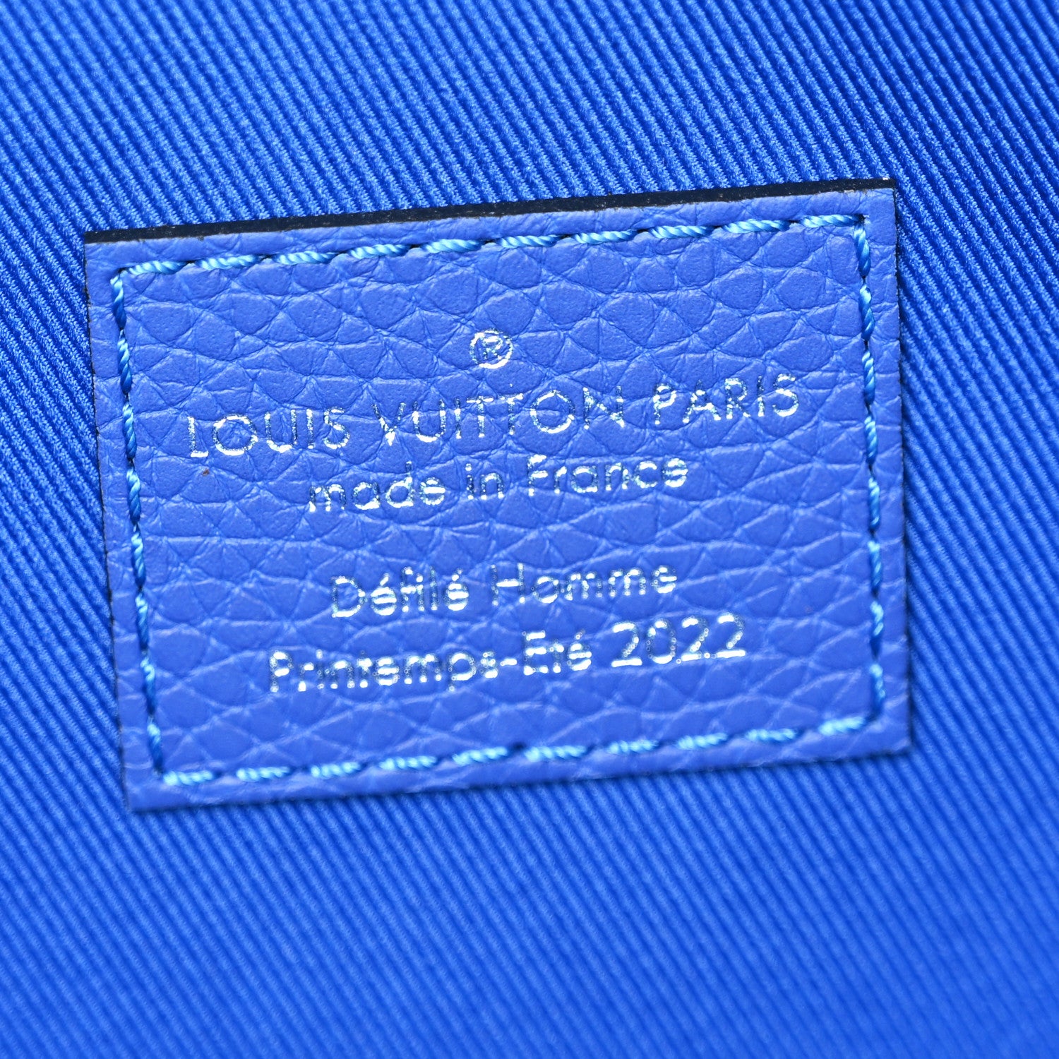 Louis Vuitton Taurillon Illusion Keepall Tote Bleu Vert 5 of 8