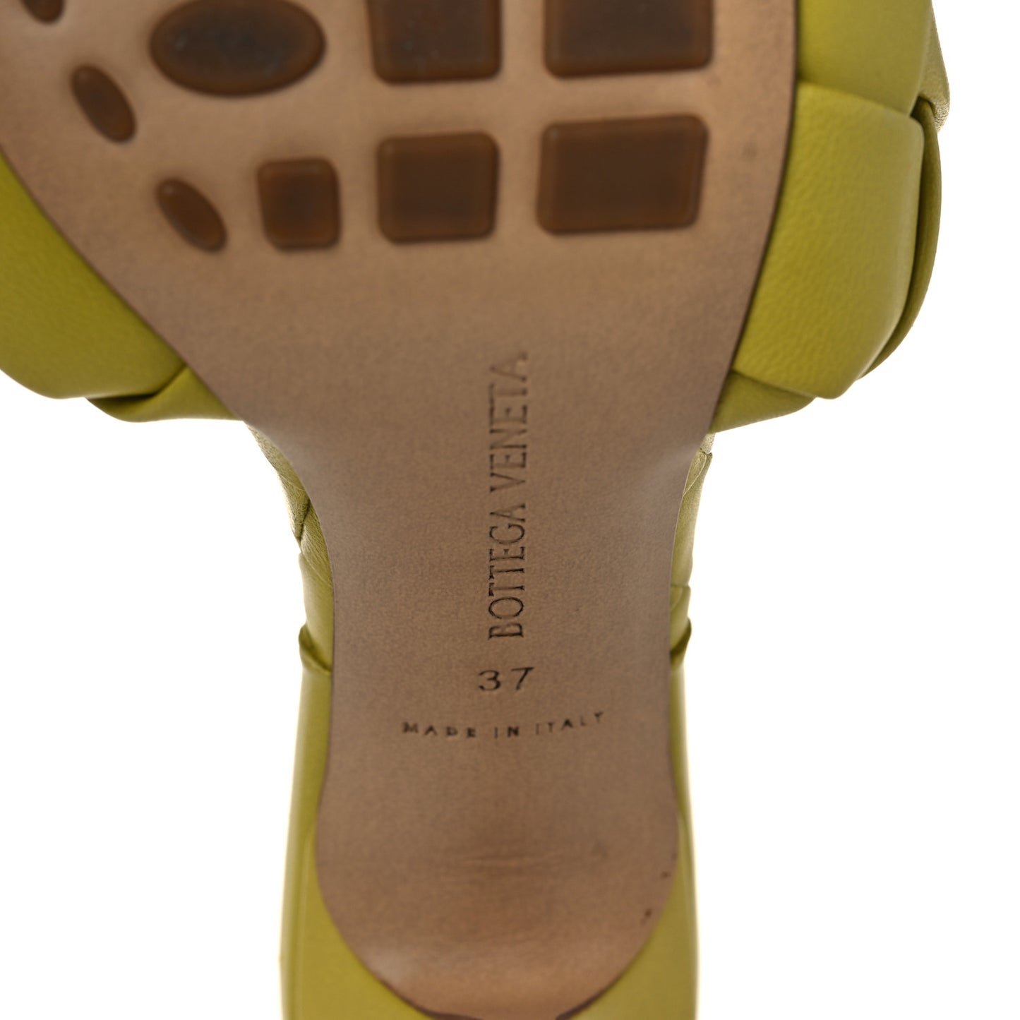 Nappa Maxi Intrecciato Lido 90mm Mule Sandals 37 Acid