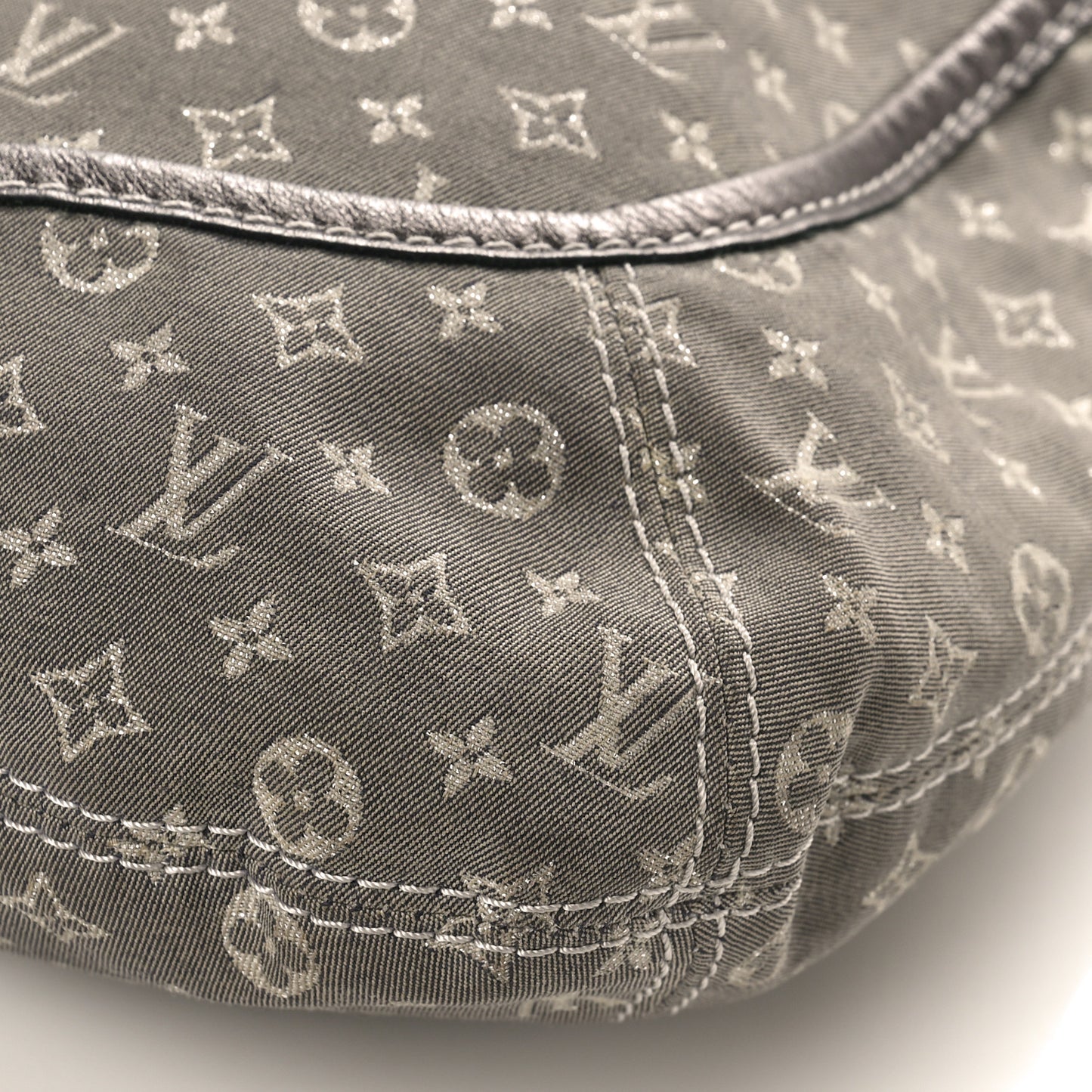 Mini Lin Monogram Besace Angele Platine
