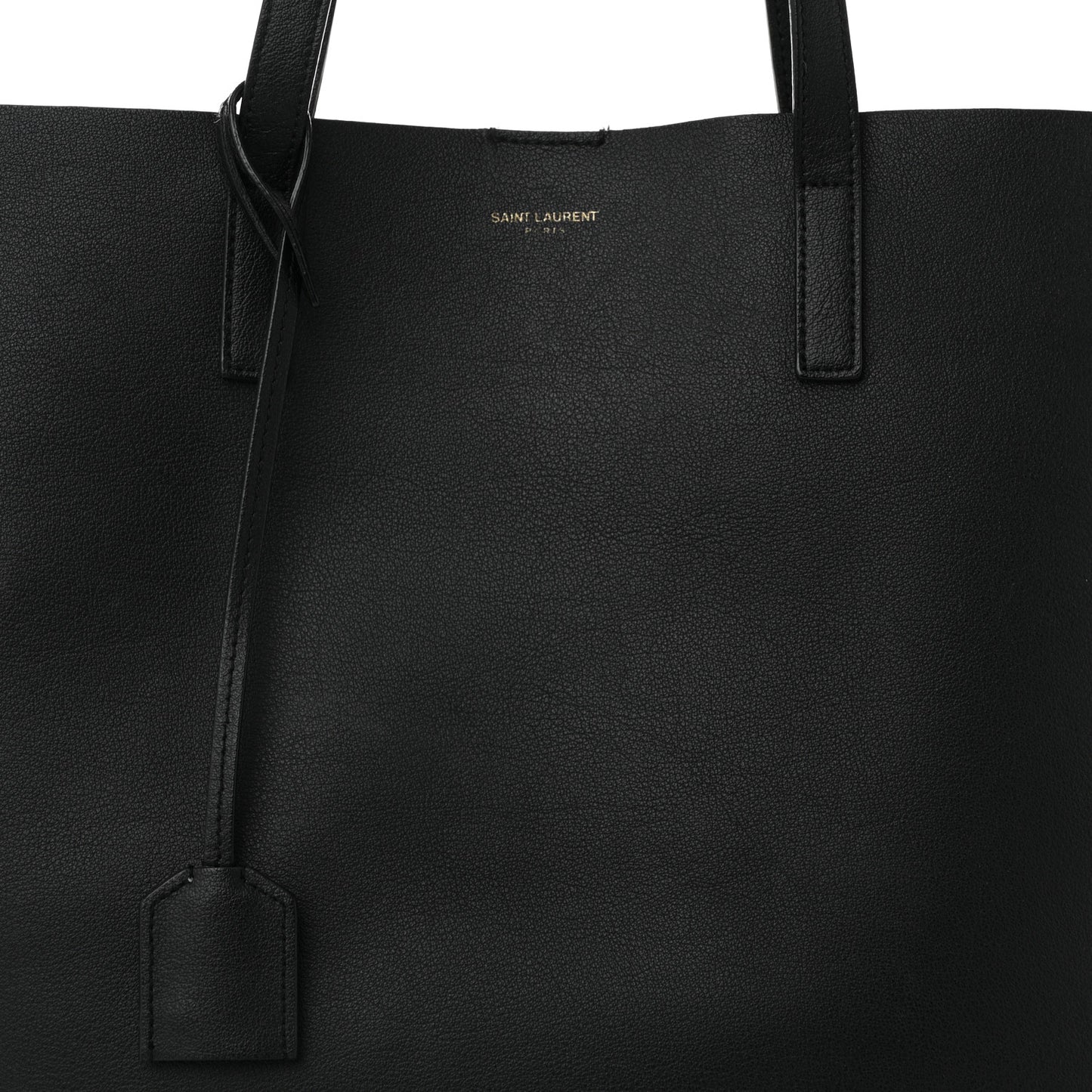 Calfskin North-South Shopping Tote Black