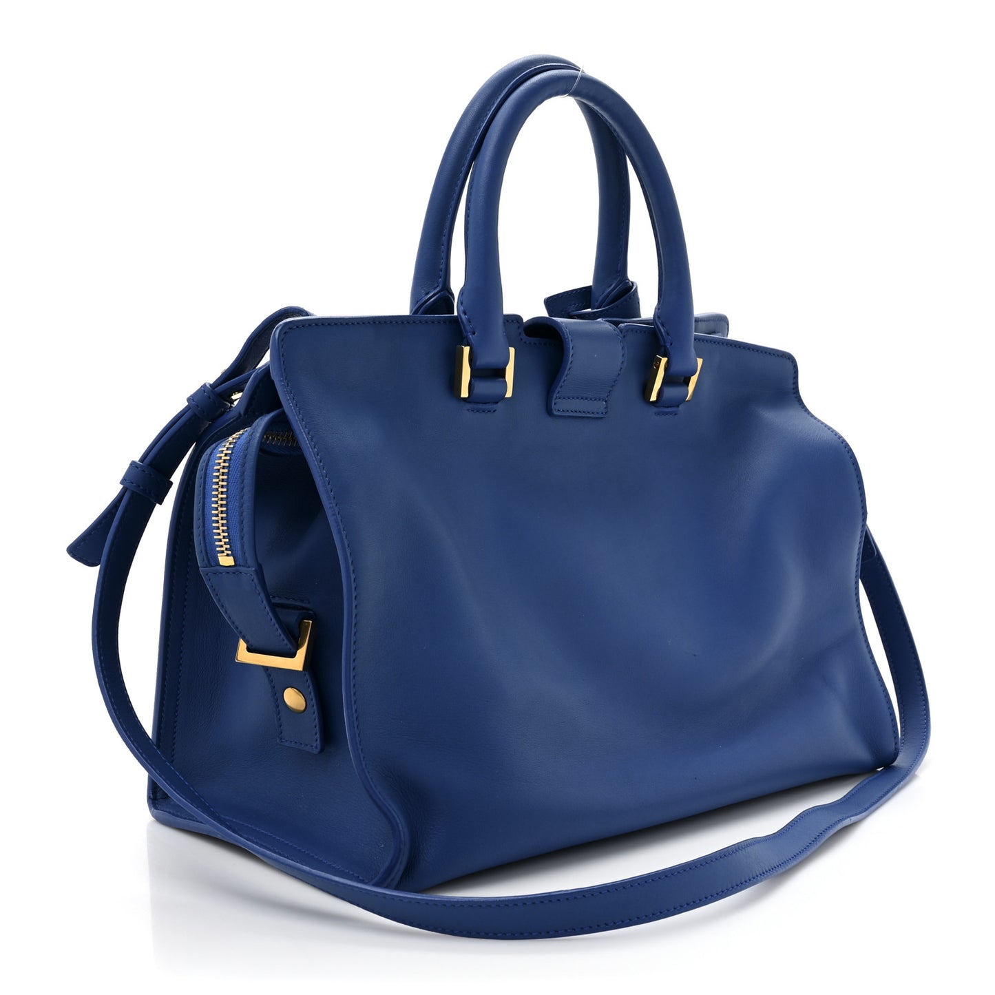 Calfskin Small Classic Y Cabas Royal Blue