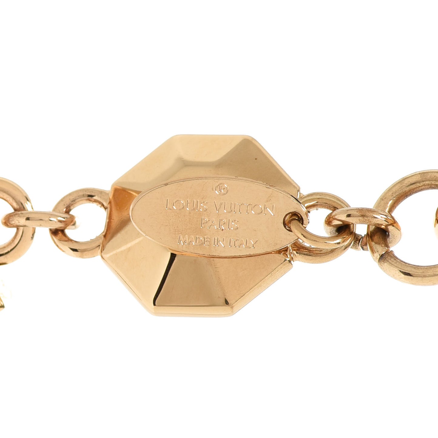 LV Facettes Bag Charm Key Holder Gold