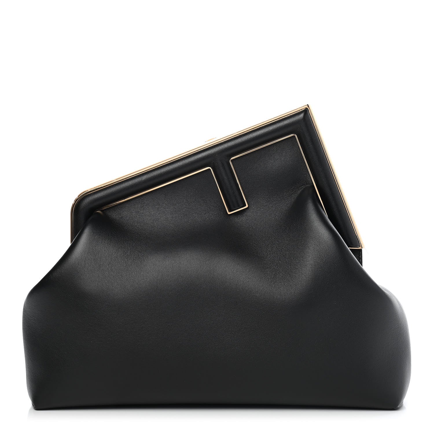 Fendi Shiny Nappa Medium Fendi First Black 1 of 9