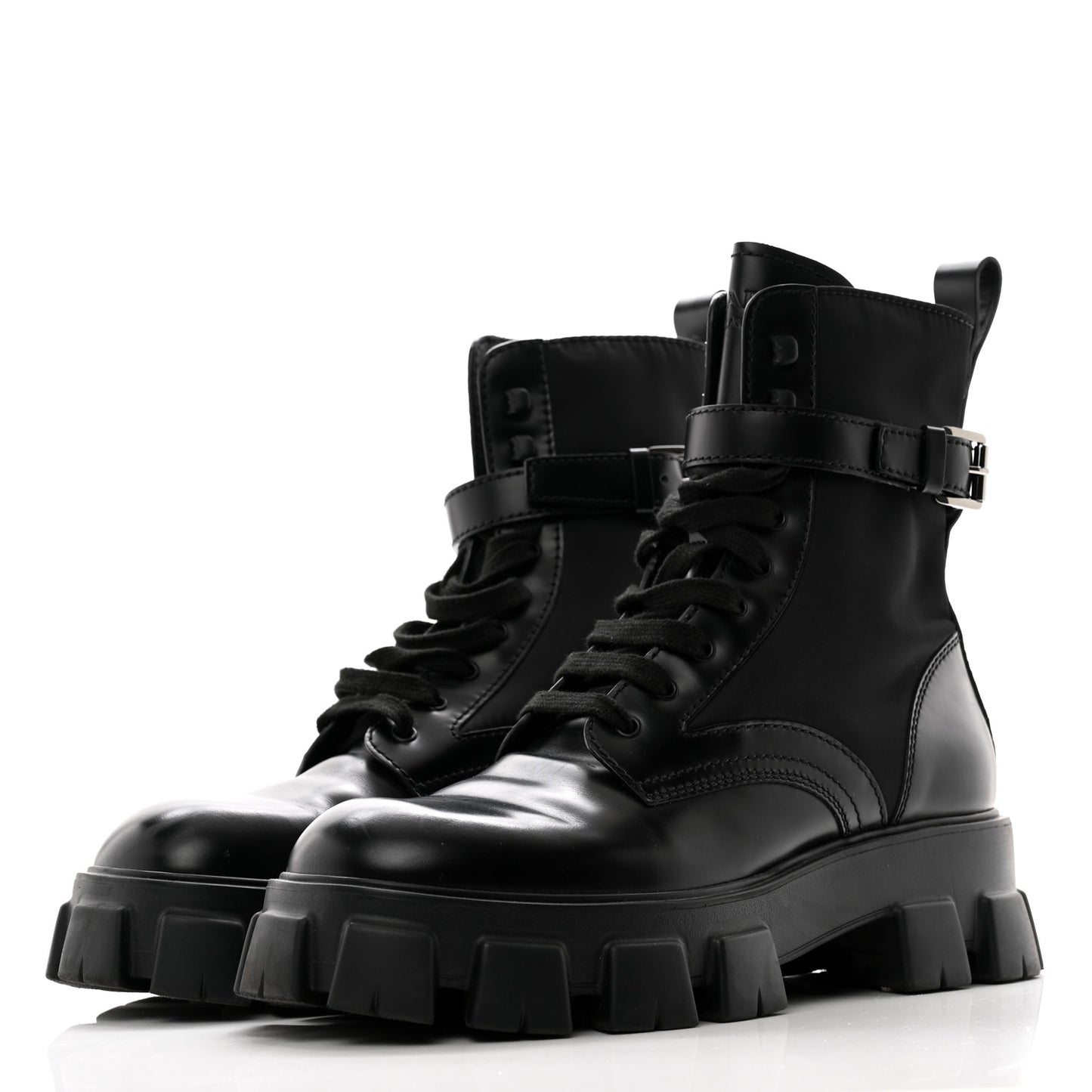 Spazzolato Rois Re-Nylon Metal Triangle Logo Mens Monolith Pouch Pocket 60mm Combat Boots 11 Black