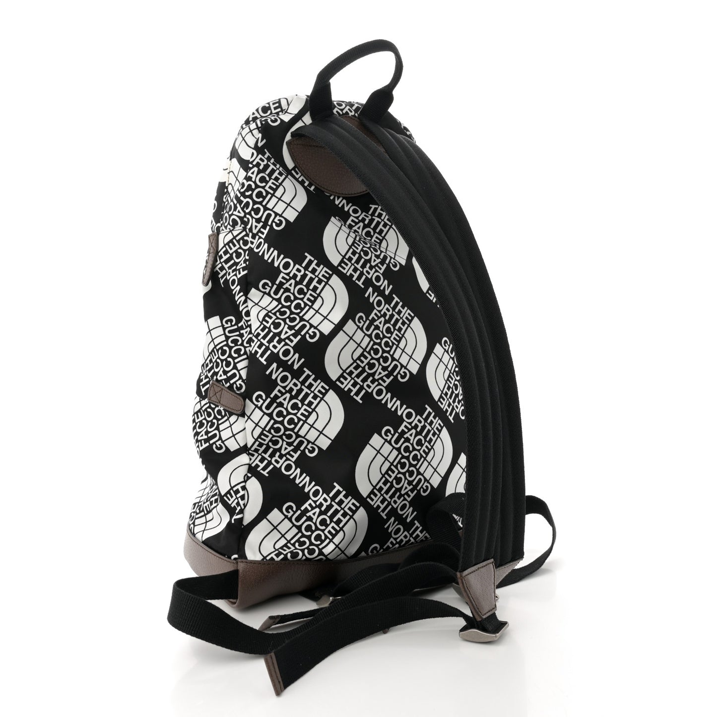 X THE NORTH FACE Econyl Nylon Medium Backpack Black Ivory New Acero Crop