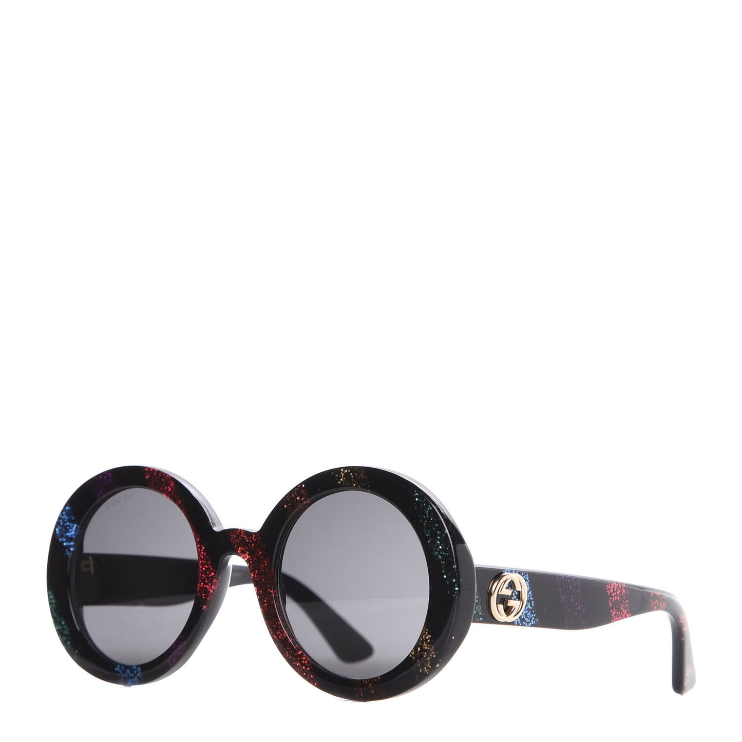 Acetate Round Glitter GG0319S Sunglasses Rainbow