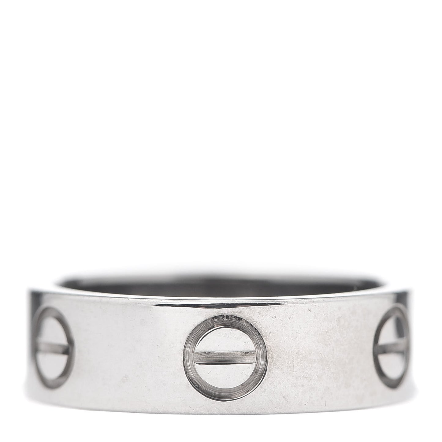 18K White Gold 5.5mm LOVE Ring 51 5.75