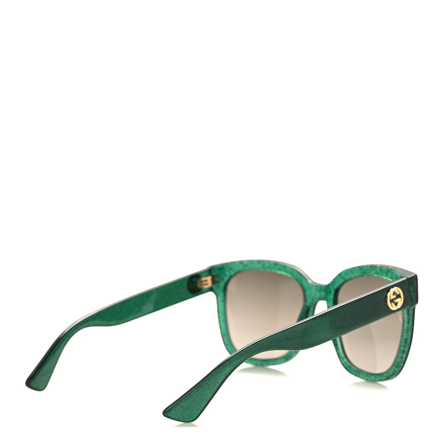 Gucci Acetate Square GG0034S Sunglasses Green 4 of 7
