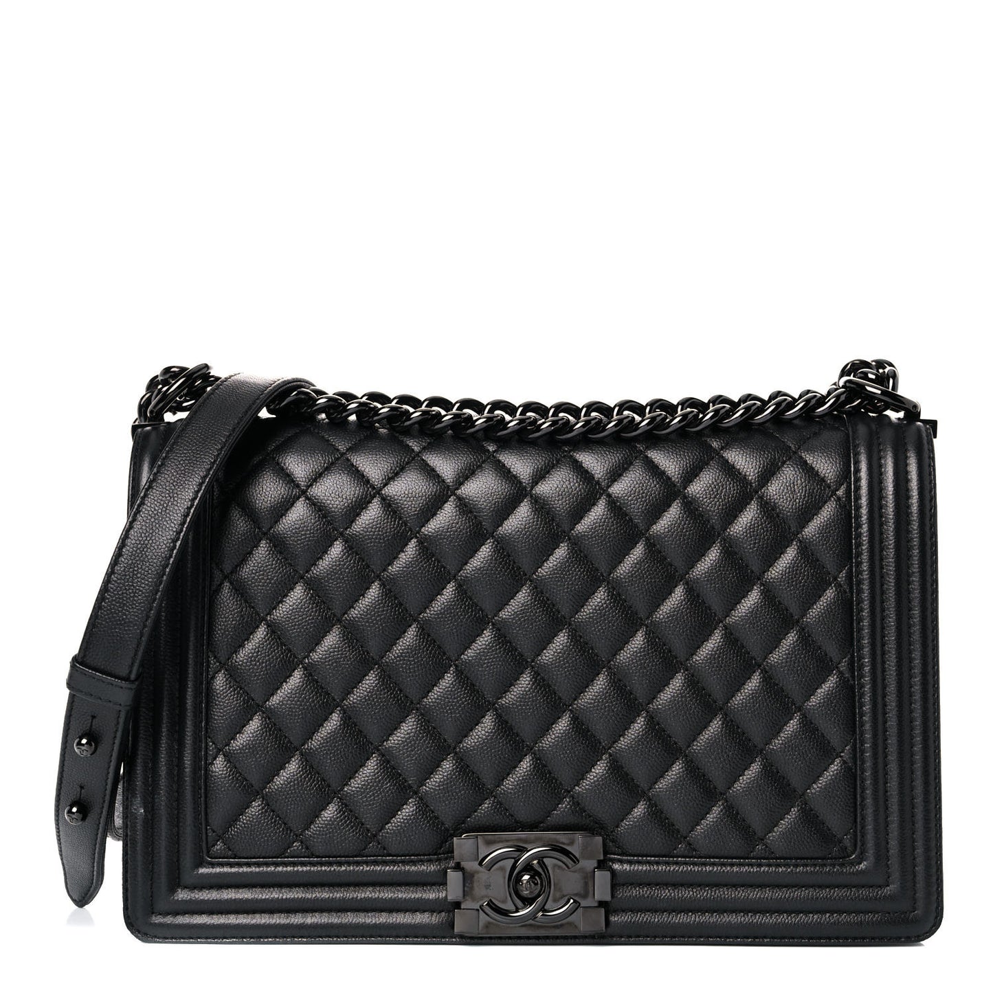 Caviar Quilted New Medium Boy Flap So Black