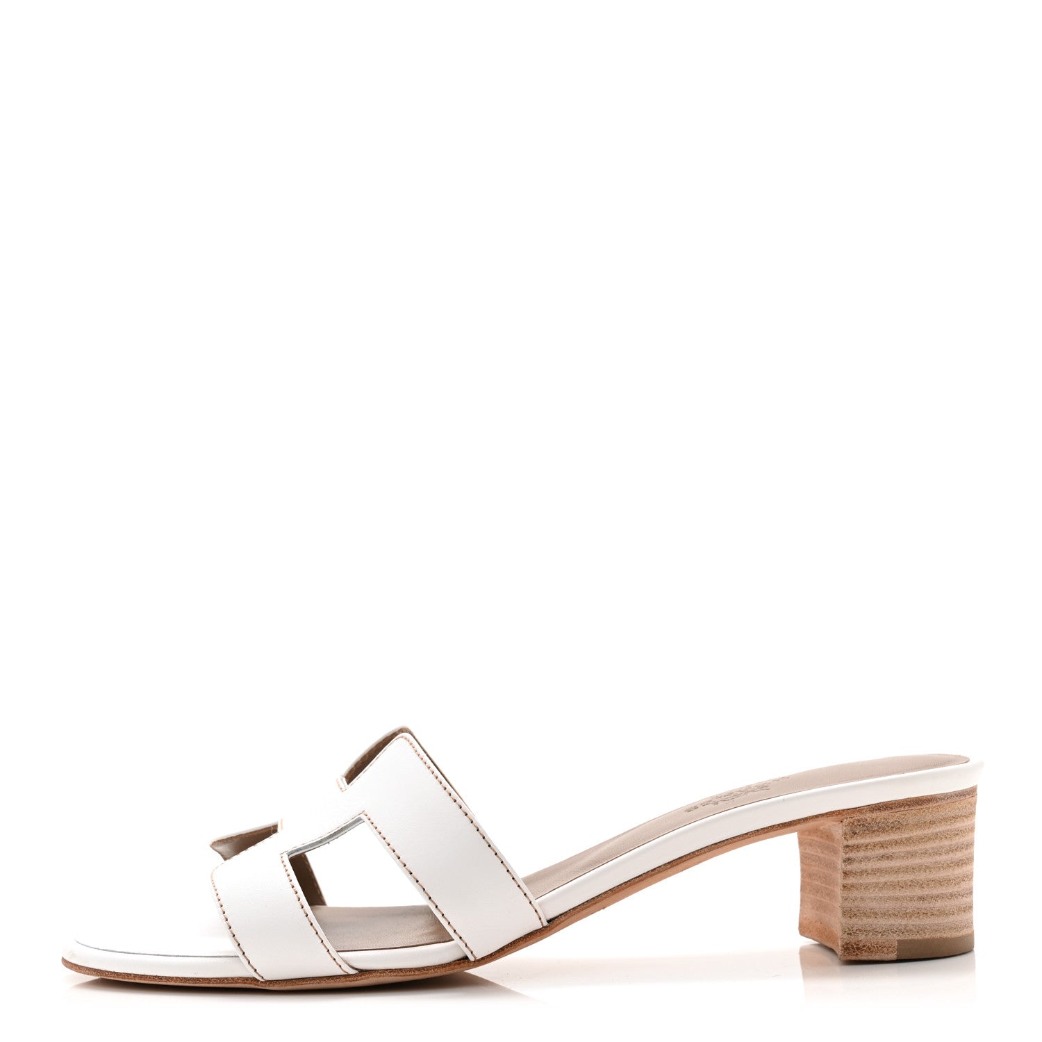 Hermes Calfskin Oasis Sandals 39 White 1849113 – FASHIONPHILE
