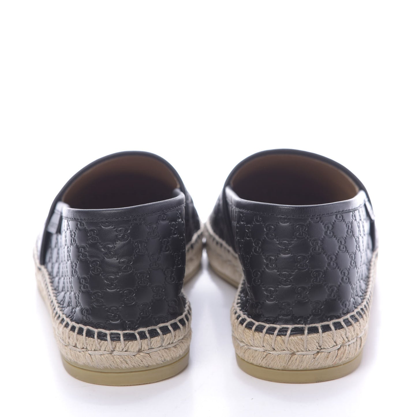 Microguccissima Signature Mens Espadrilles 6.5 Black