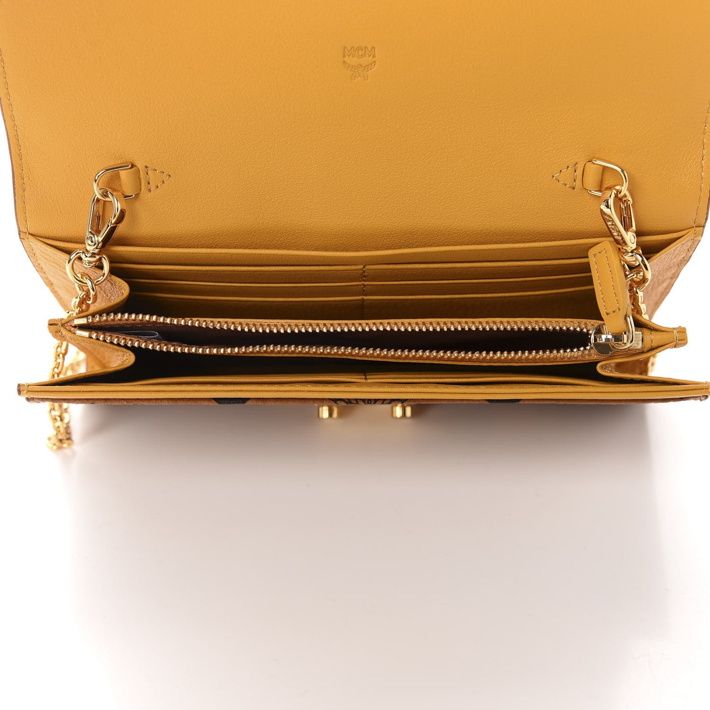 Visetos Large Patricia Wallet On Chain Cognac