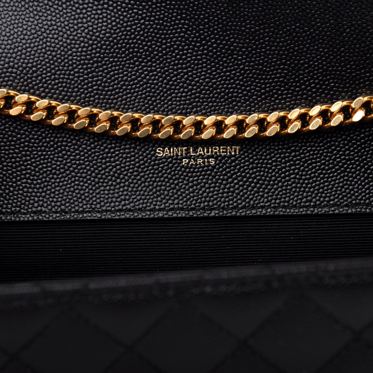 Saint Laurent Grain De Poudre Textured Mixed Matelasse Triquilt Small Monogram Satchel Black 7 of 10