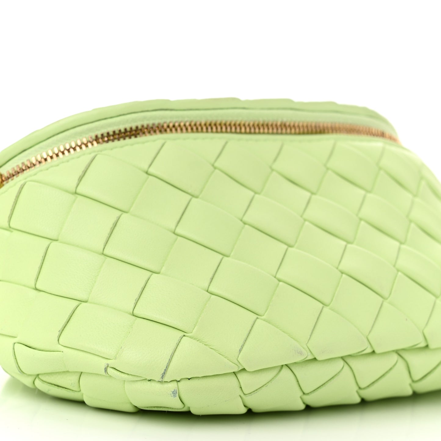 Nappa Intrecciato Belt Bag Fennel