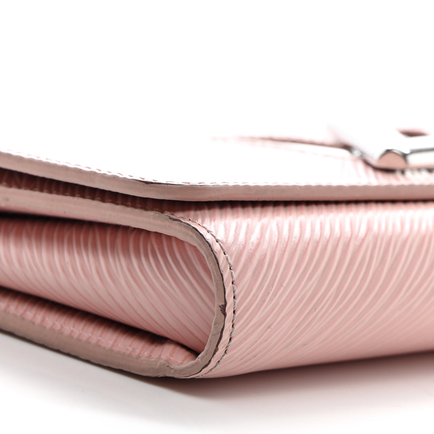 Epi Twist Chain Wallet Rose Ballerine