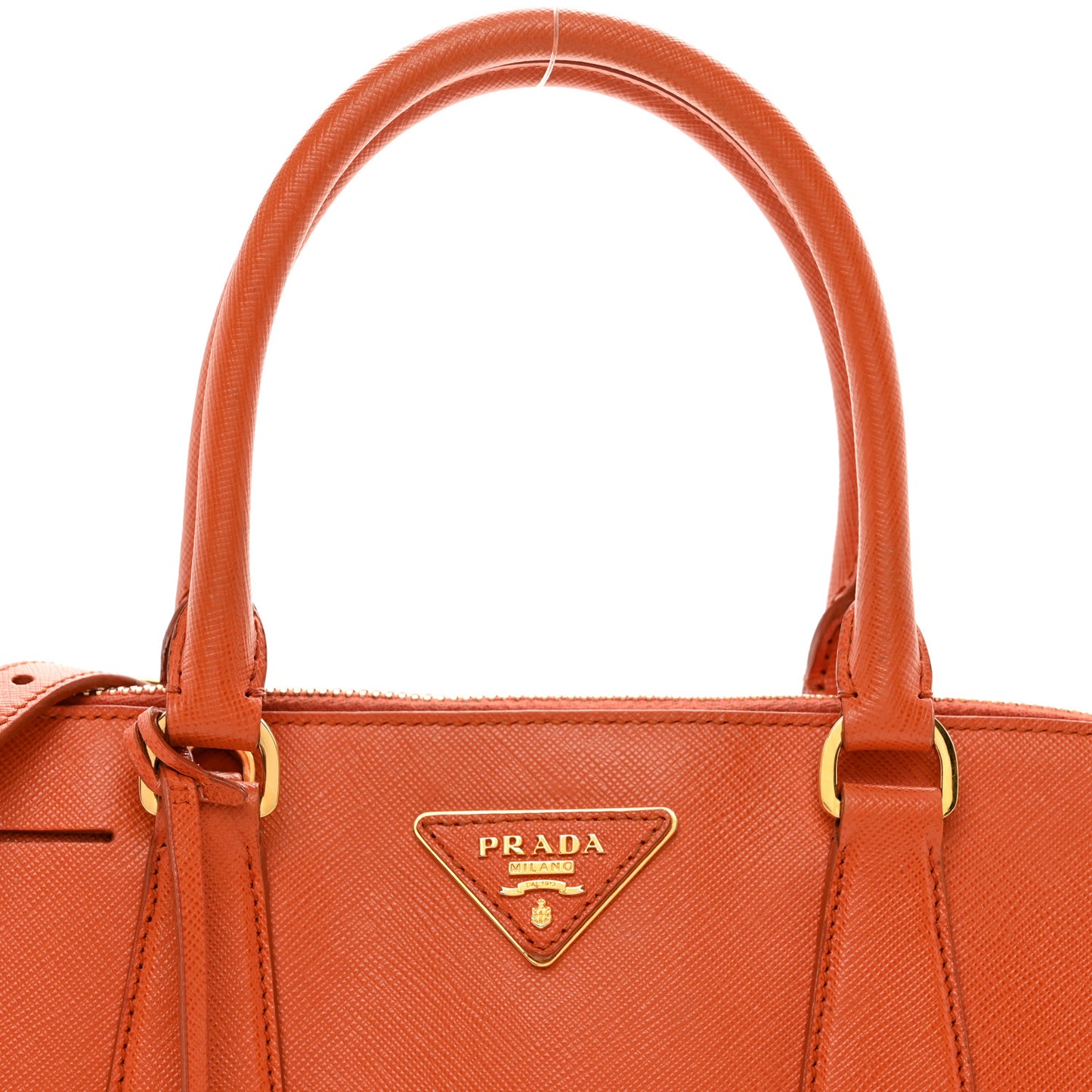 Saffiano Lux Medium Promenade Tote Papaya