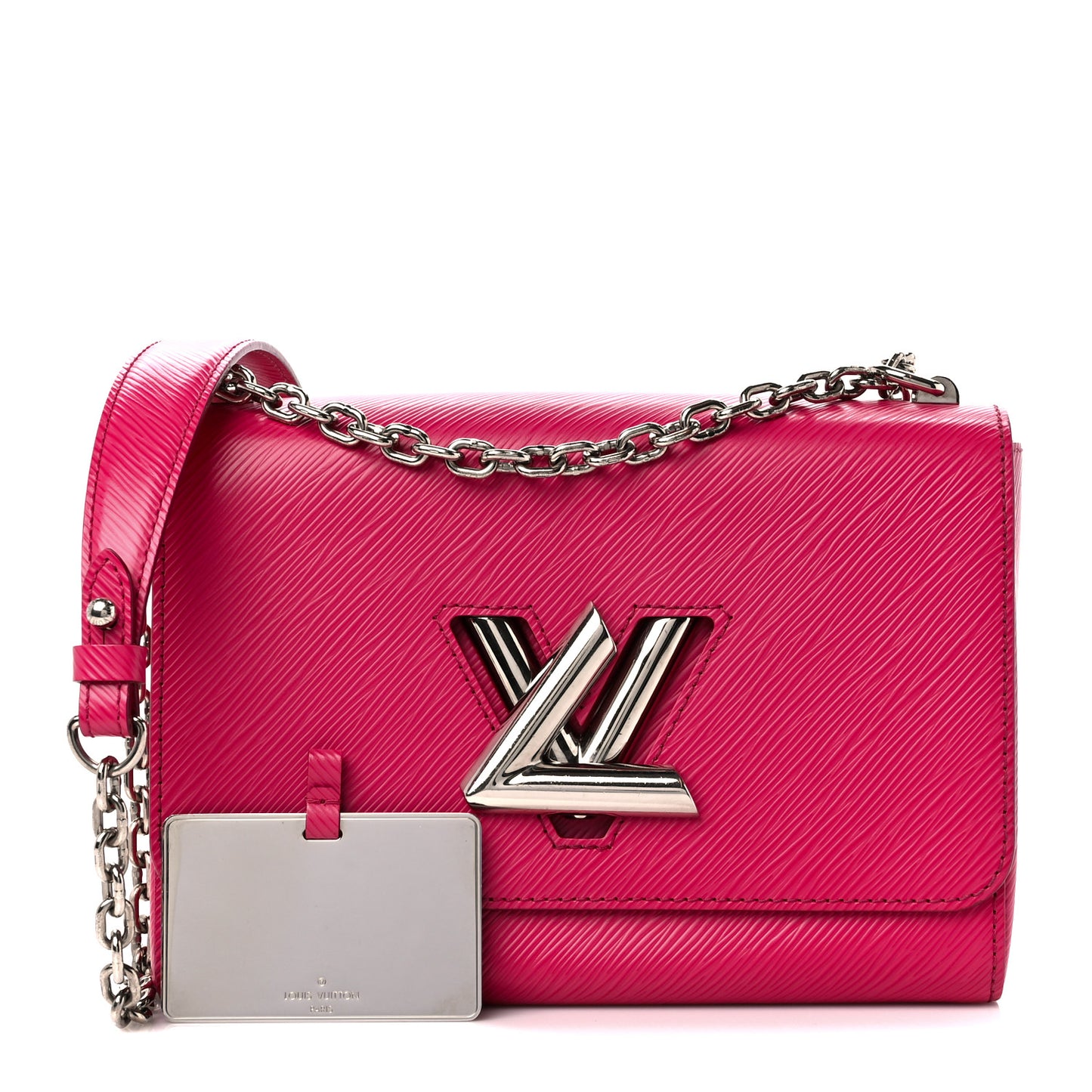 Epi Twist Shoulder Bag MM Hot Pink