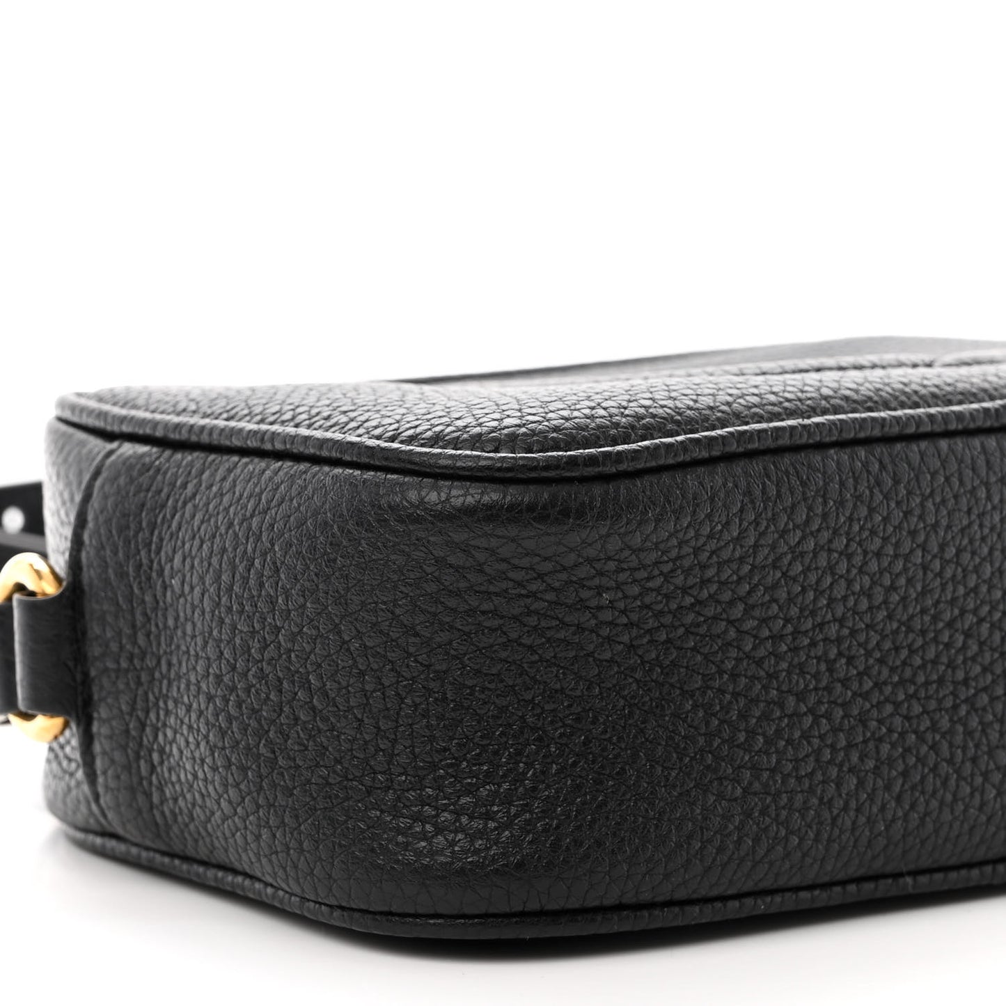 Pebbled Calfskin Mini Soho Disco Bag Black
