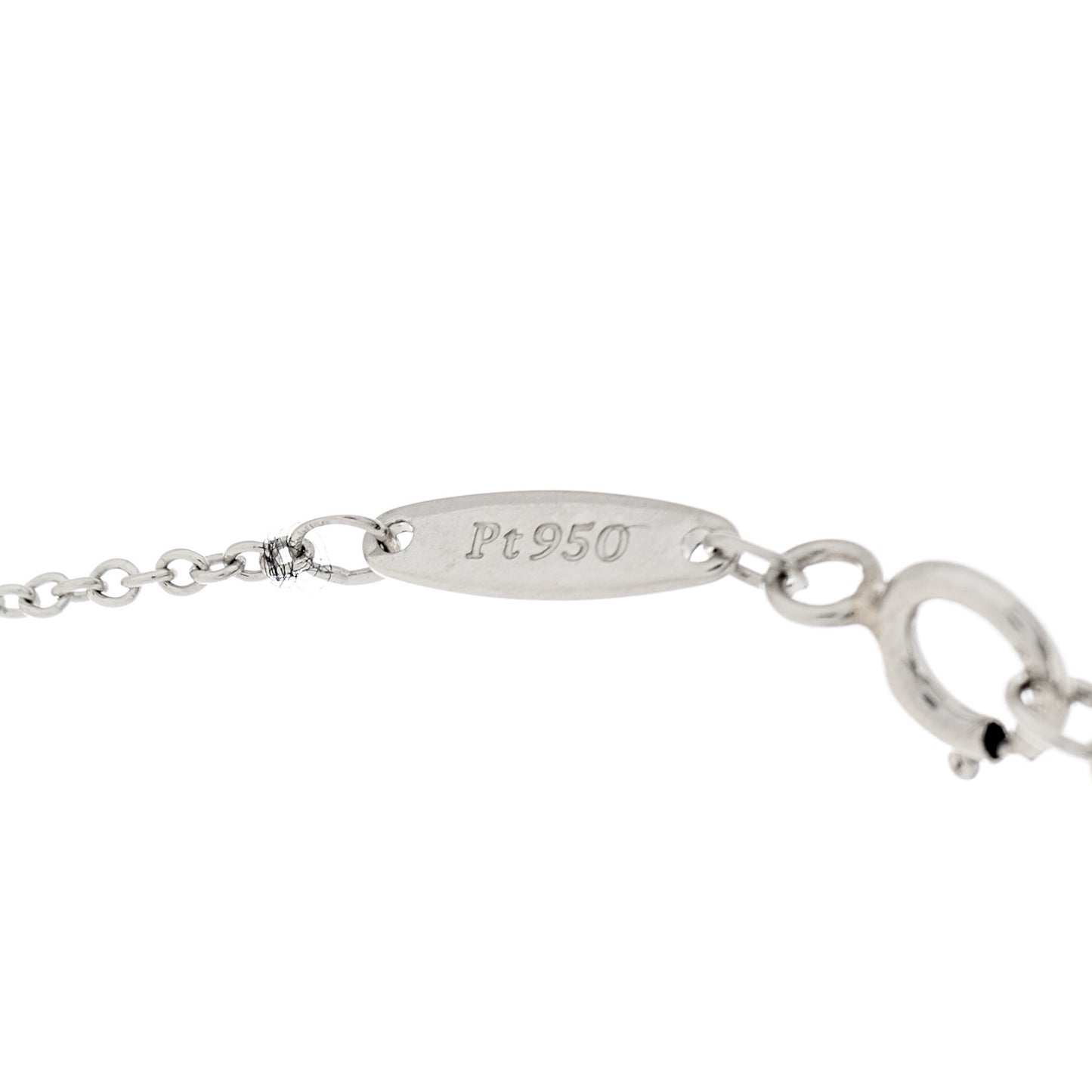 Platinum Diamond .08ct Elsa Peretti Diamonds by the Yard Pendant Necklace