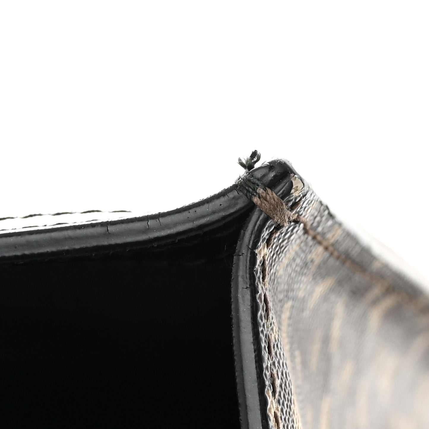 E-Canvas Monogram Stripe Book Tote Bridle Brown
