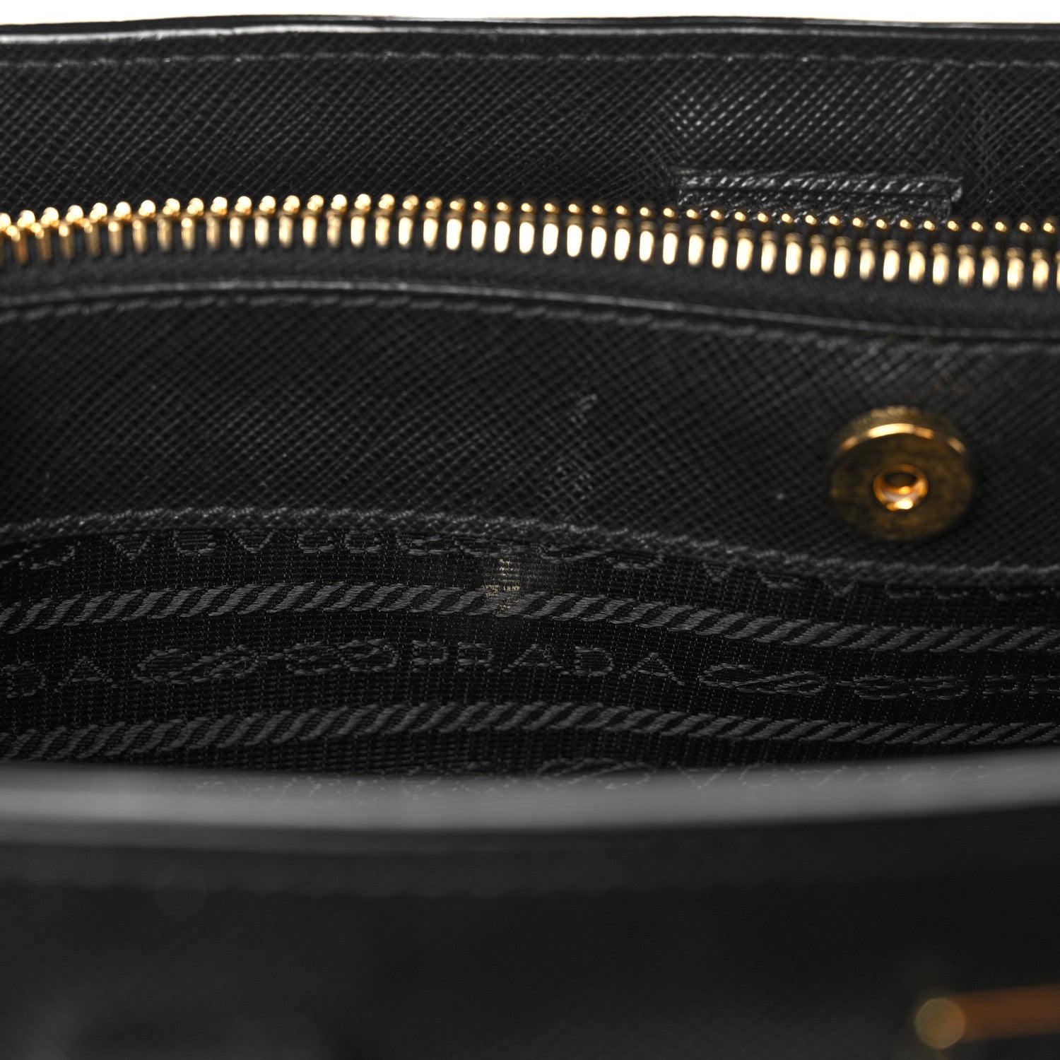 Prada Saffiano Lux Medium Tote Black 10 of 11