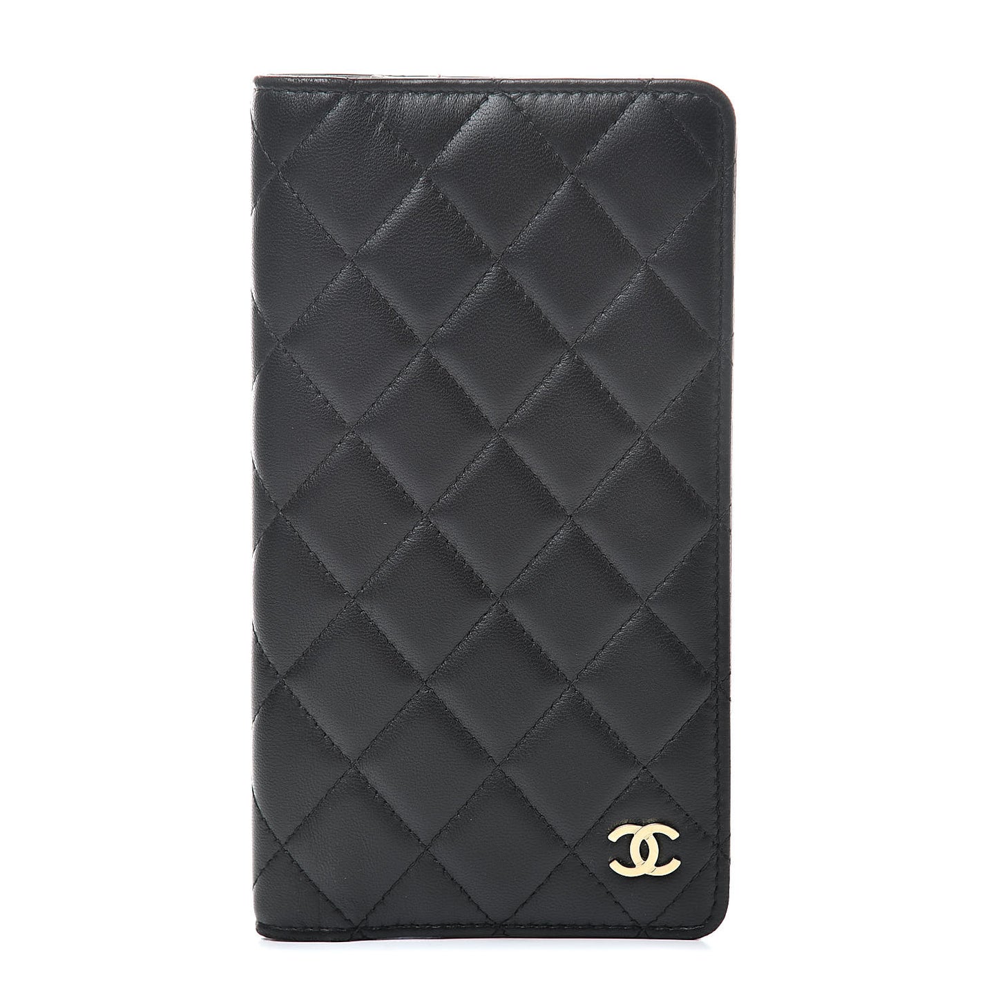 Lambskin Medium Agenda Cover Black