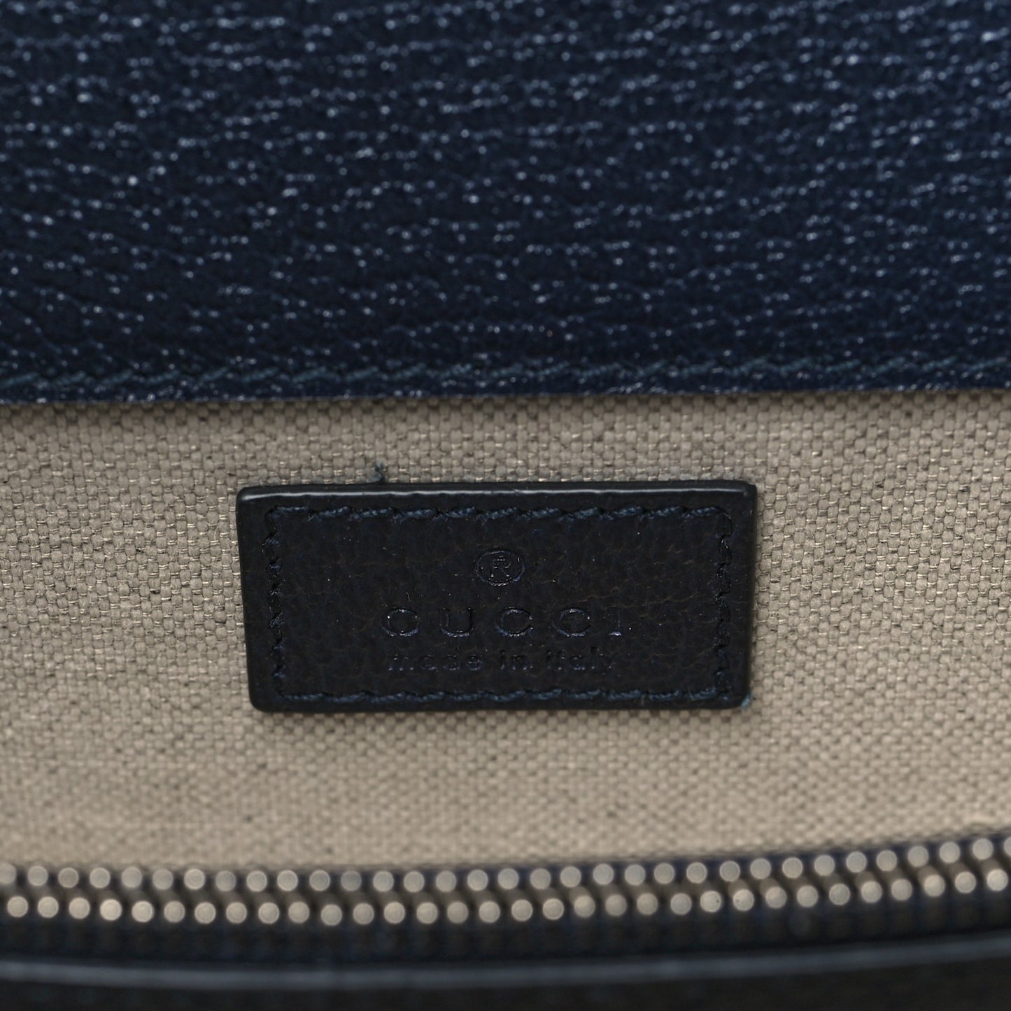 GG Supreme Monogram Textured Dollar Calfskin Small Dionysus Shoulder Bag Beige Blue