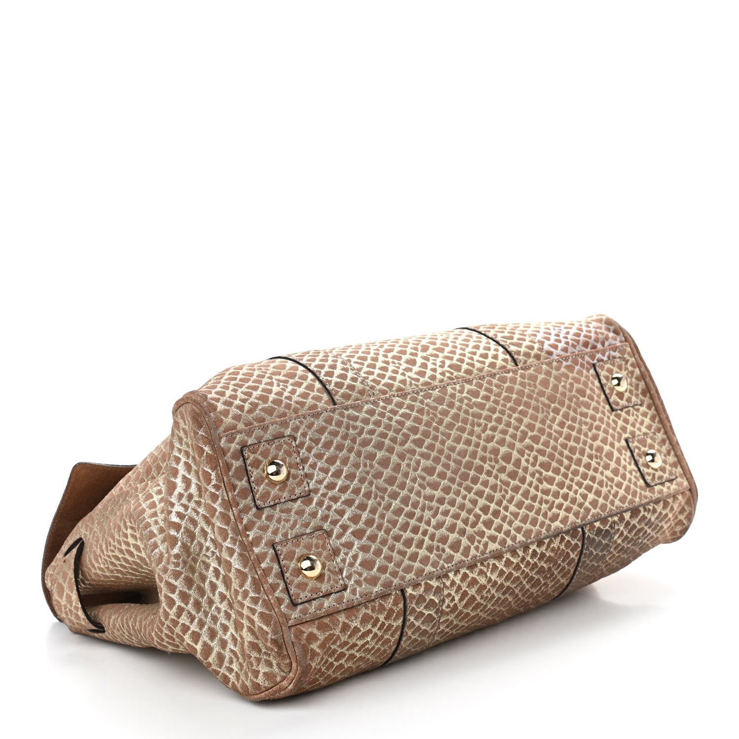 Mulberry Metallic Snake Suede Bayswater Satchel 4 of 12