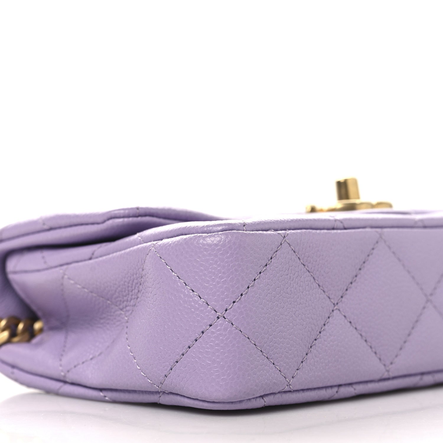 Chanel Caviar Quilted Mini Rectangular Sweetheart Flap Light Purple 9 of 11