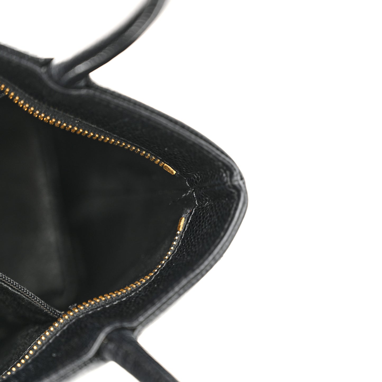 Caviar Quilted Medallion Tote Black