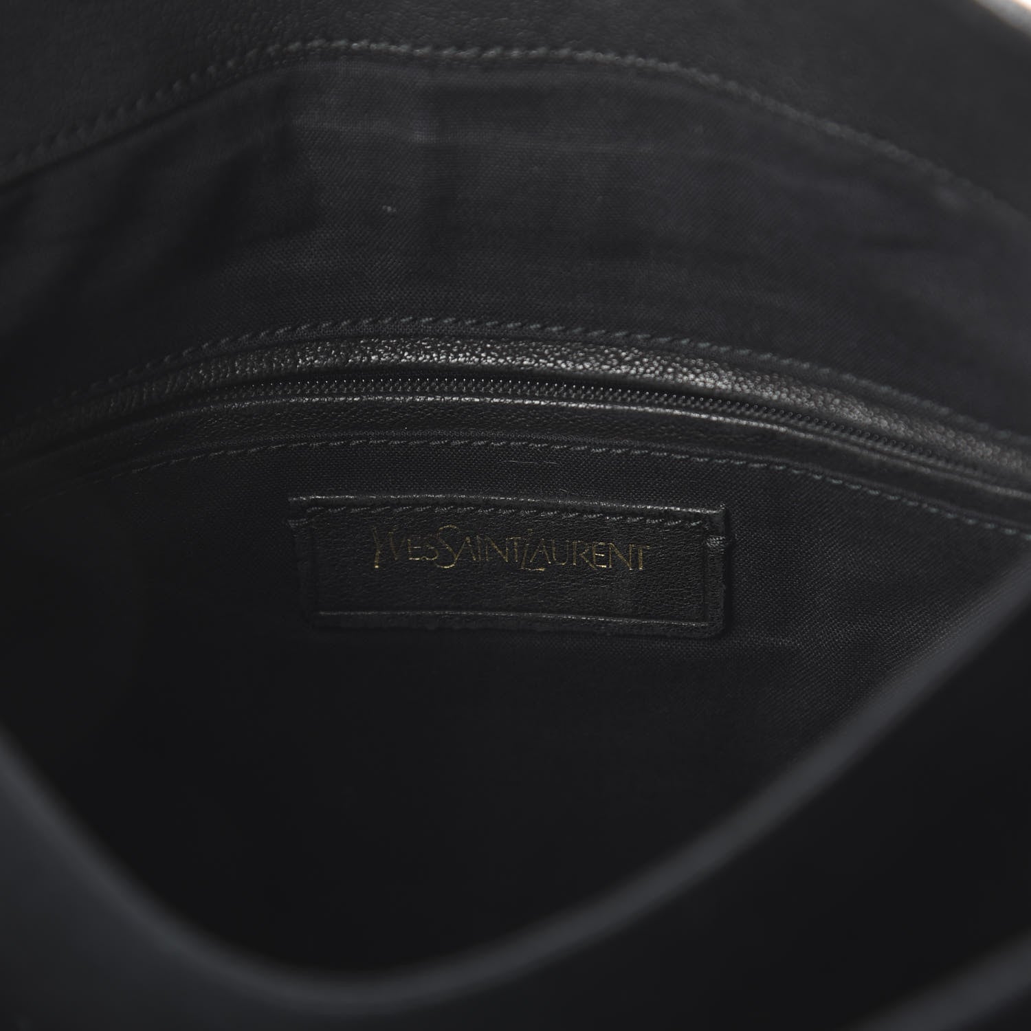 Saint Laurent Sheepskin Medium Chyc Shoulder Bag Black 7 of 8