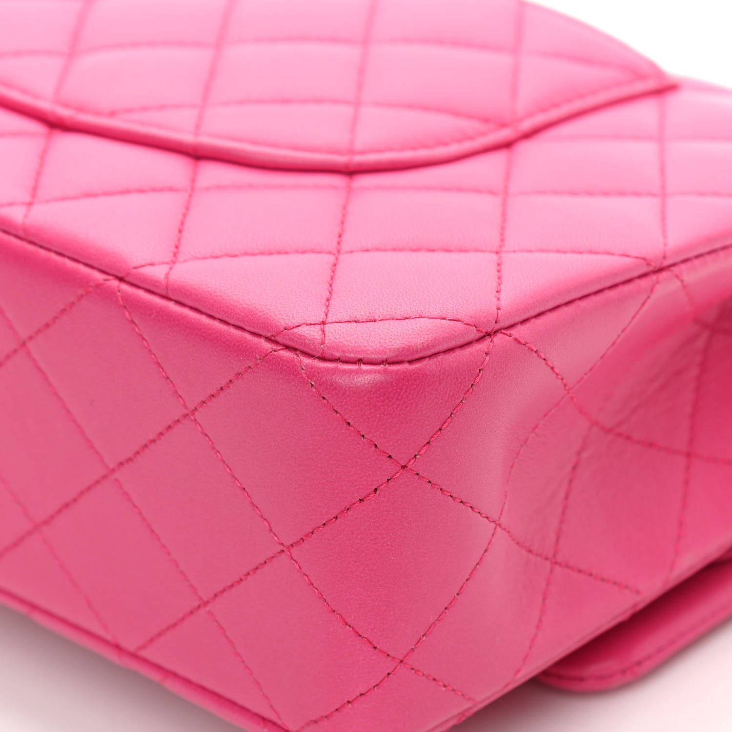 Chanel Lambskin Quilted Medium Double Flap Pink 10 of 19