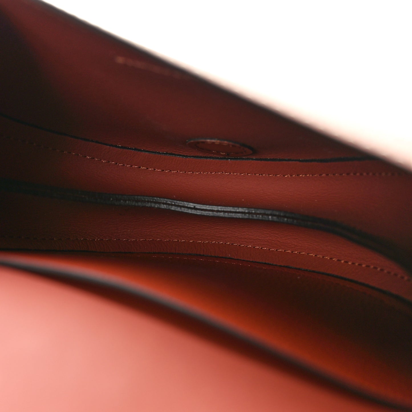 Grained Calfskin Small Darryl Saddle Crossbody Bag Sepia Brown