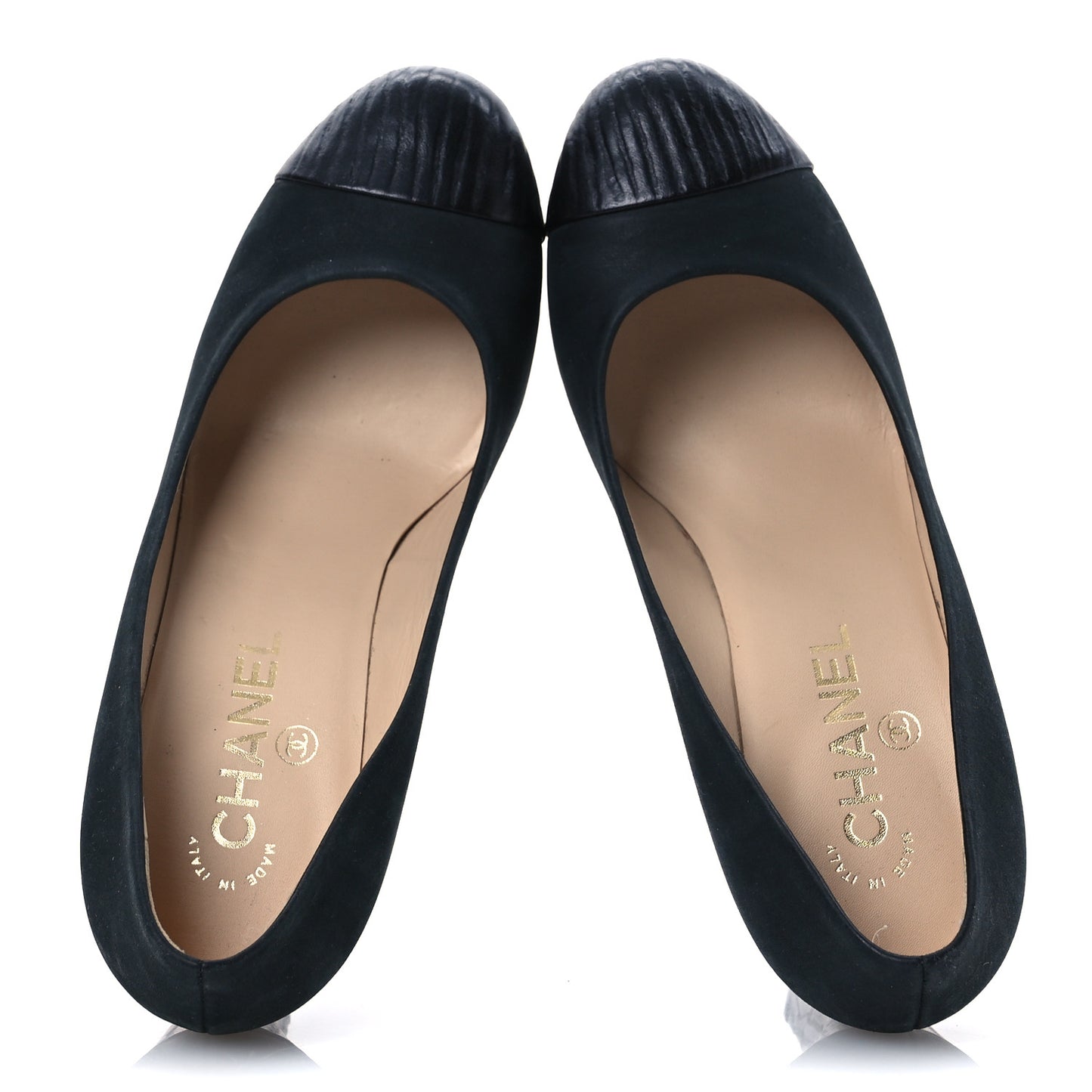 Wax Suede Wood Pumps 38 Black Brown