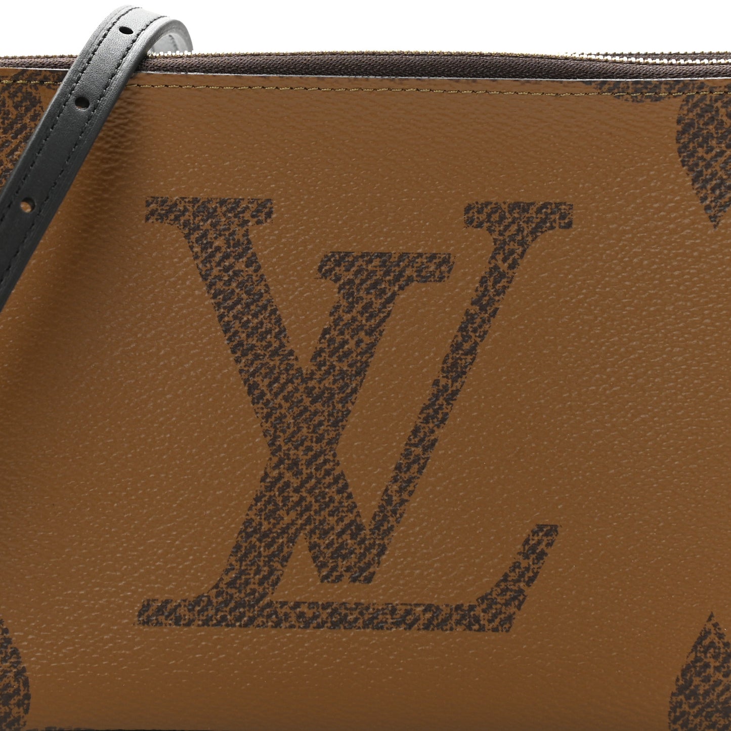 Reverse Monogram Giant Double Zip Pochette