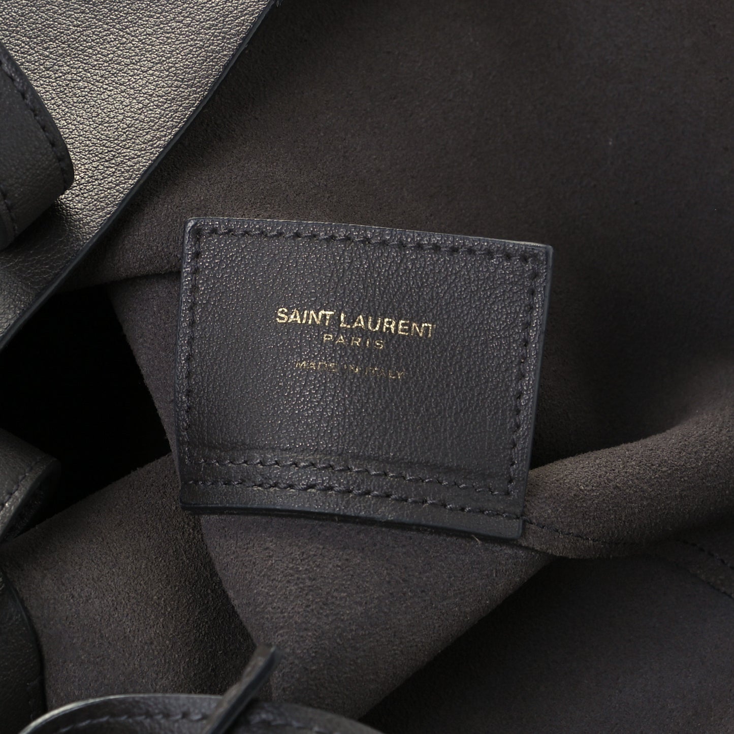 Calfskin Large Shopping Tote Coal
