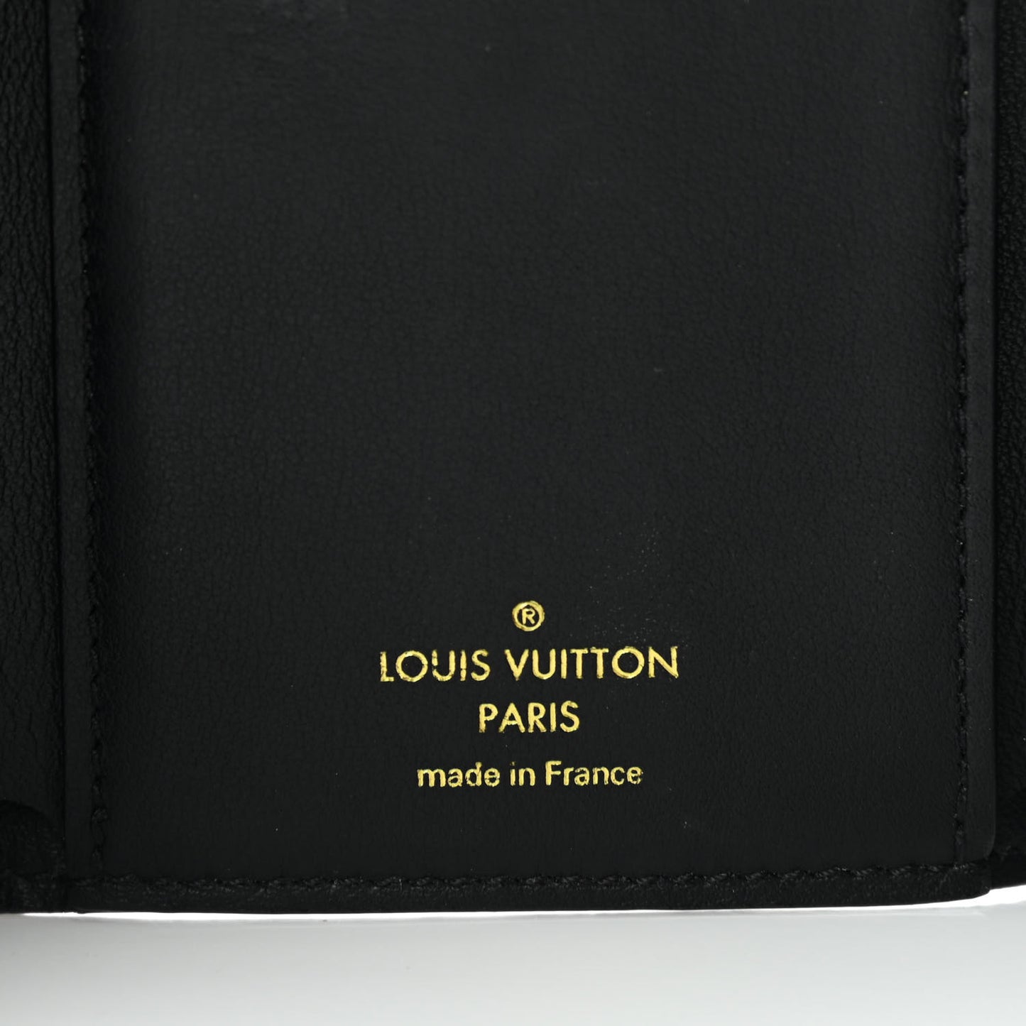 Taurillon Capucines Studded Compact Wallet Black