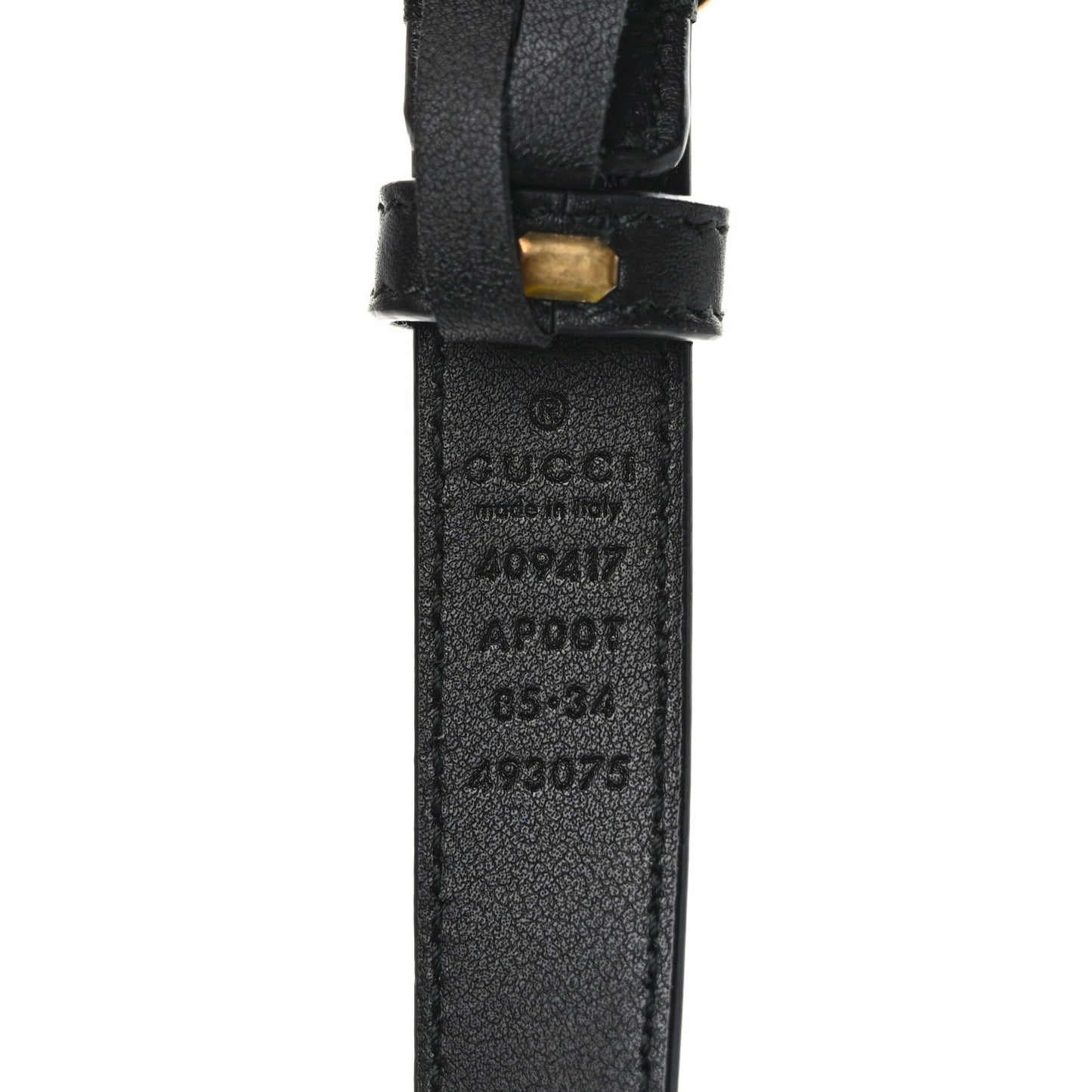 Calfskin Double G 20mm Belt 85 34 Black