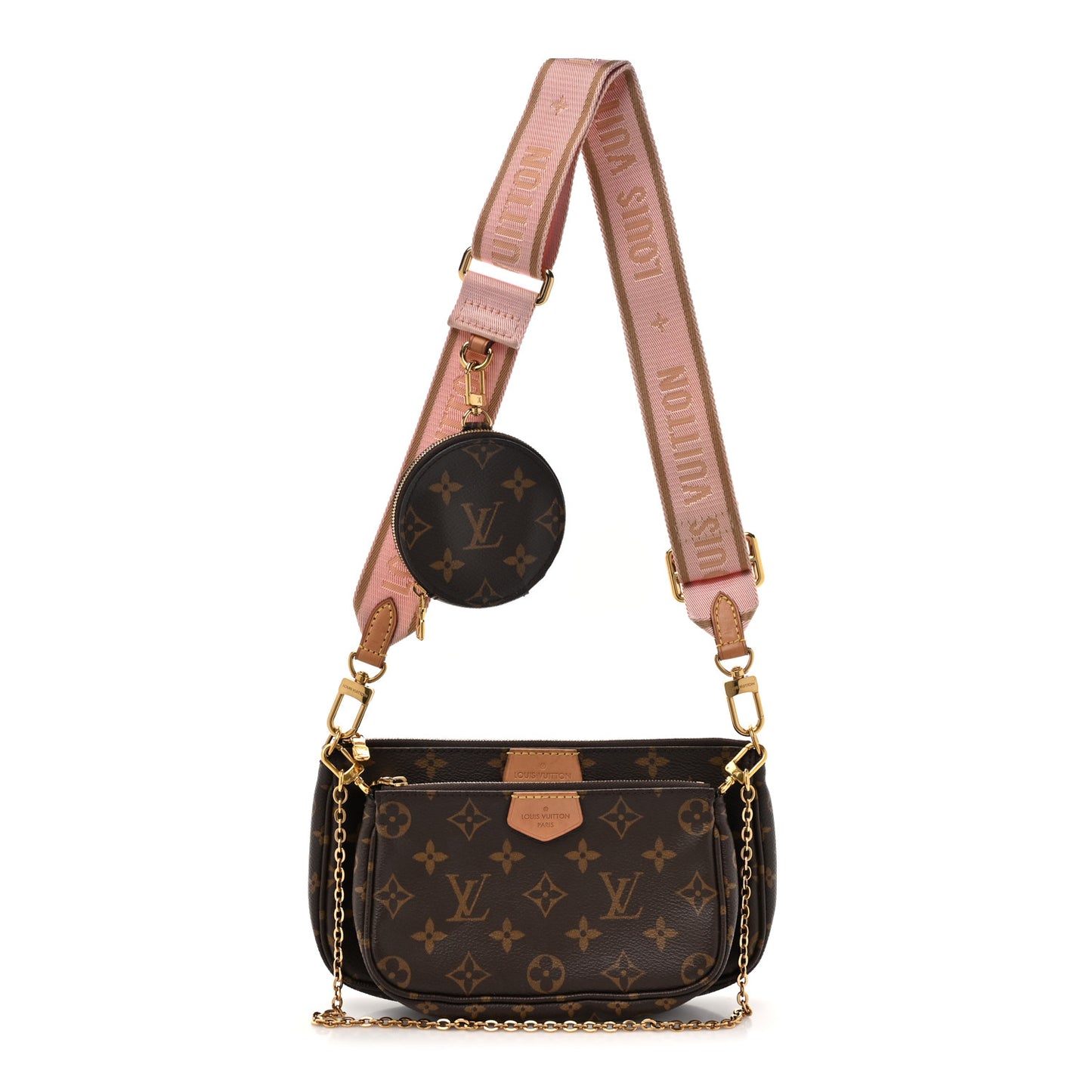 Monogram Multi Pochette Accessories Rose Clair
